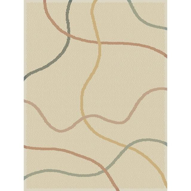 5'3"x7' Emanuel Abstract Kids' Rug Cream - Balta Rugs: Area Rug for Kids Room, UV & Stain-Resistant, High Pile