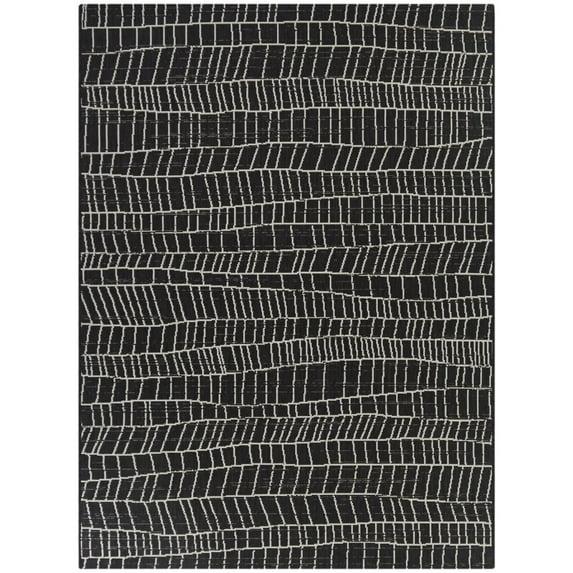 Balta Siegel Modern Geometric Indoor/Outdoor Area Rug 5'3" x 7' - Charcoal