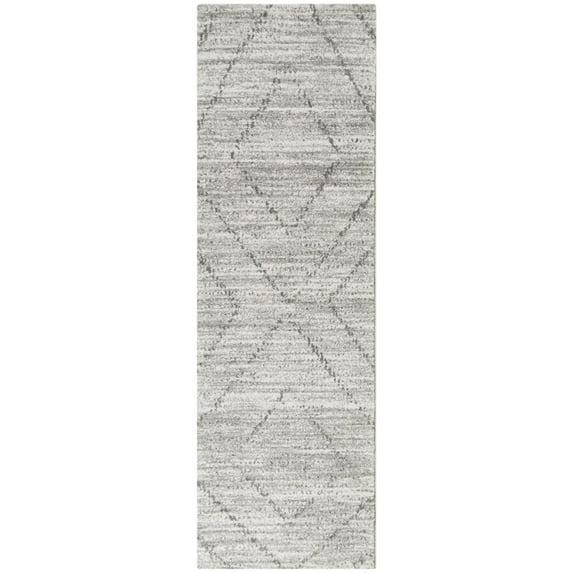 2'2"x7' Sienna Transitional Geometric Rug Gray: Runner, Machine Made, Fade & Stain-Resistant - Balta Rugs