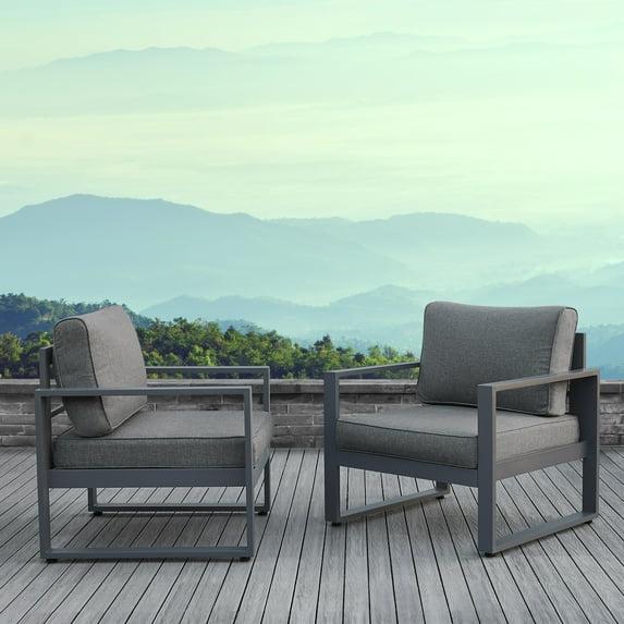 Real Flame BALTIC Patio Chair (Set of 2)