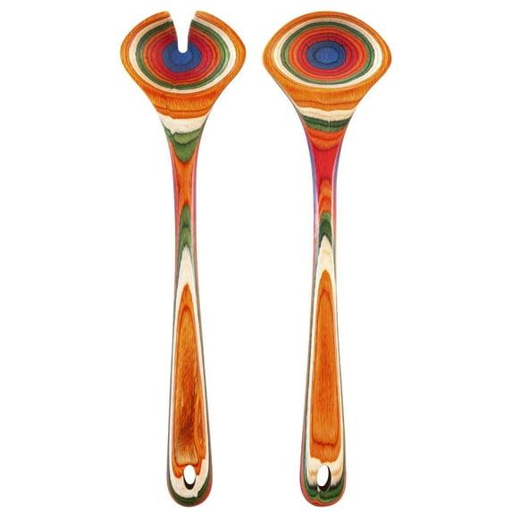 Baltique® Marrakesh Collection Wooden Salad Serving Utensil Set, 11-3/4" Long, One Pair
