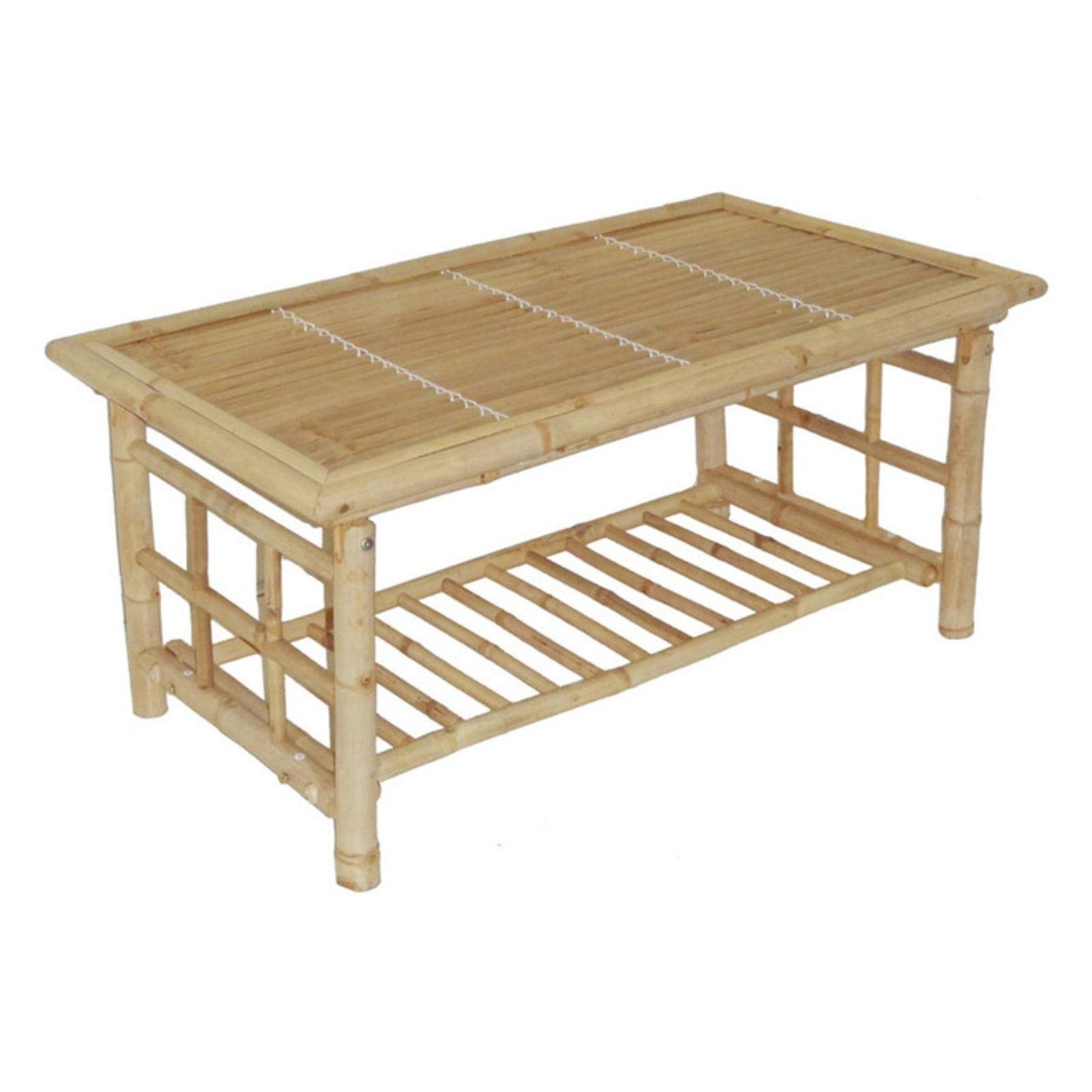 Tropical Breeze 42" Bamboo Indoor/Outdoor Coffee Table