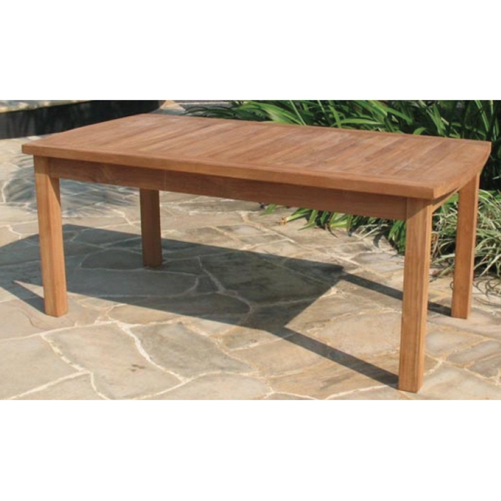 Natural Teak Rectangular Indoor & Outdoor Coffee Table