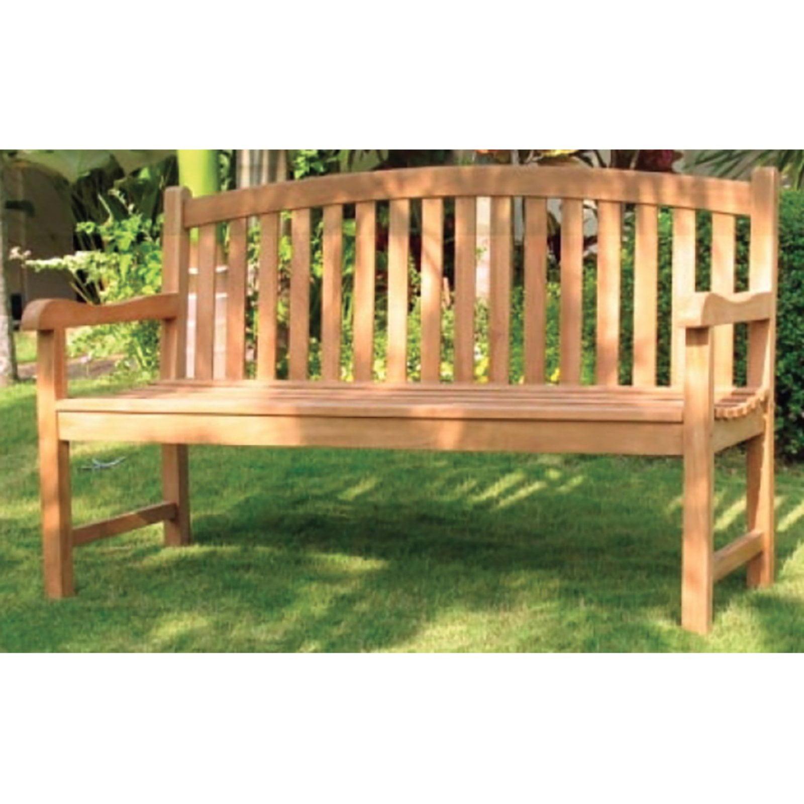 Teak Oval 4 ft. Indoor/Outdoor Bench