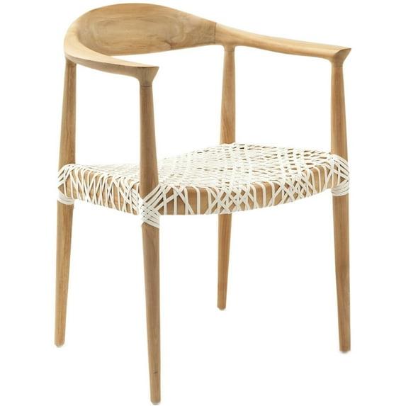 Kazbah Leather Dining Arm Chair