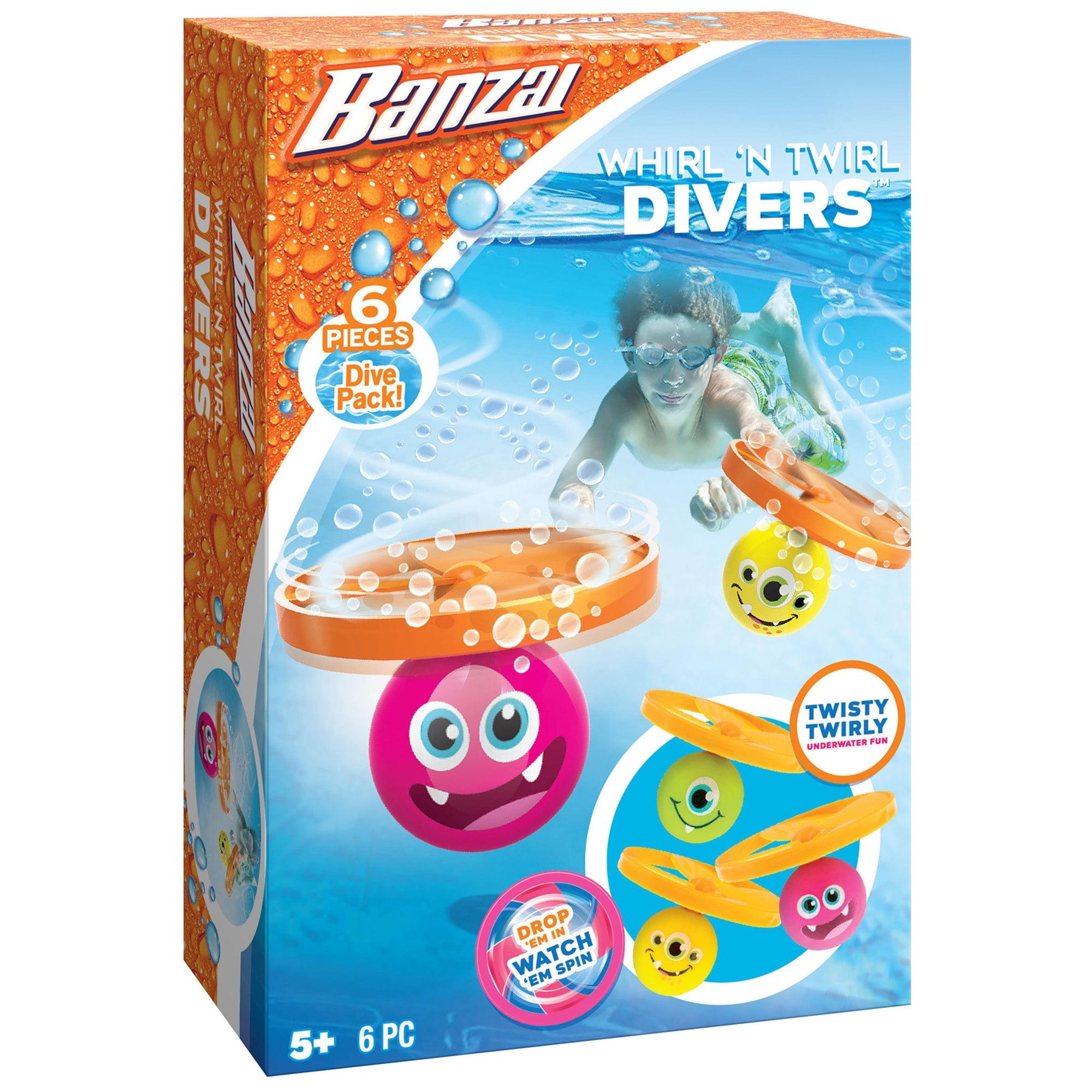 Banzai: 6 Piece Whirl 'N Twirl Pool Dive Set