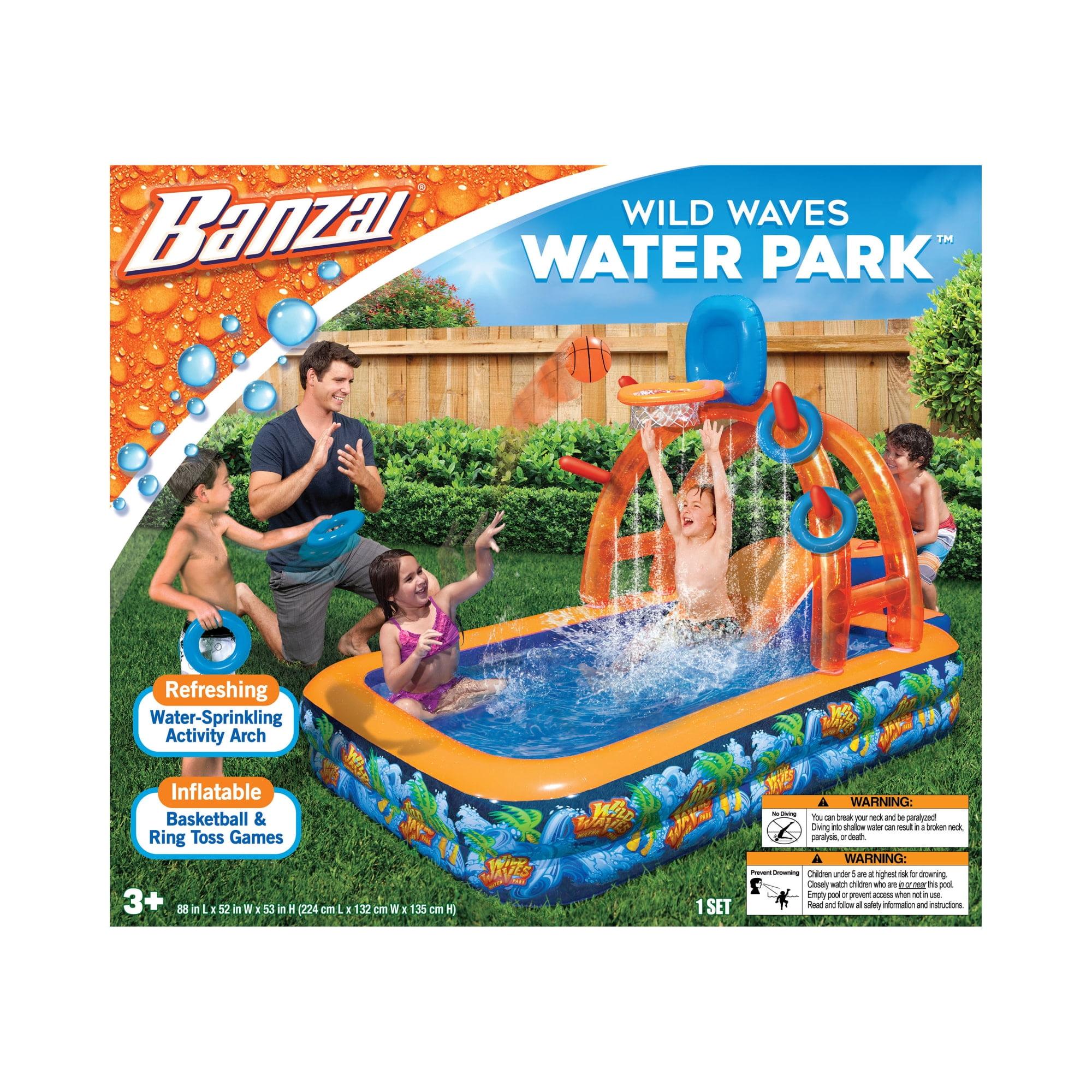 Banzai 52' x '88 Bounce House with Water Slide