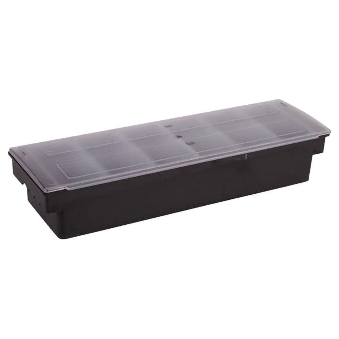 Bar Garnish Tray with Lid - Plastic - 6 Compartments barware Winco