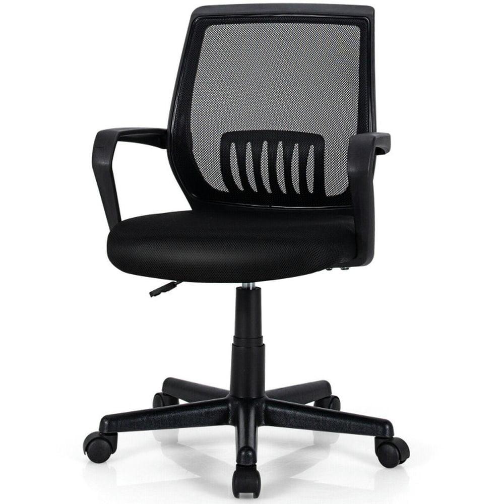 Costway Height Adjustable Mid-Back Mesh Chair  Executive Chair w/ Lumbar Support
