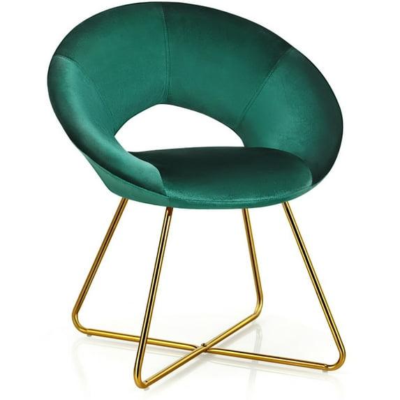 Everly Quinn 18'' H Velvet Upholstered Armchair
