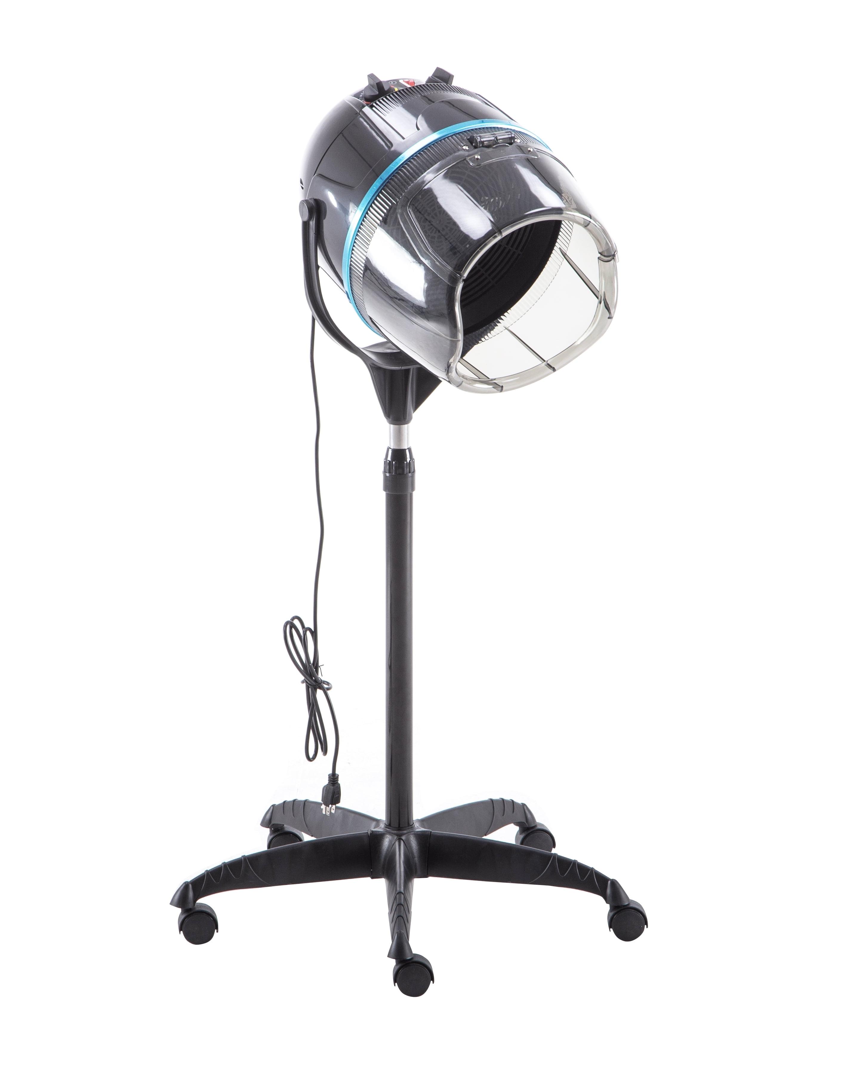 BarberPub Adjustable Bonnet Hood Hair Dryer with Wheel