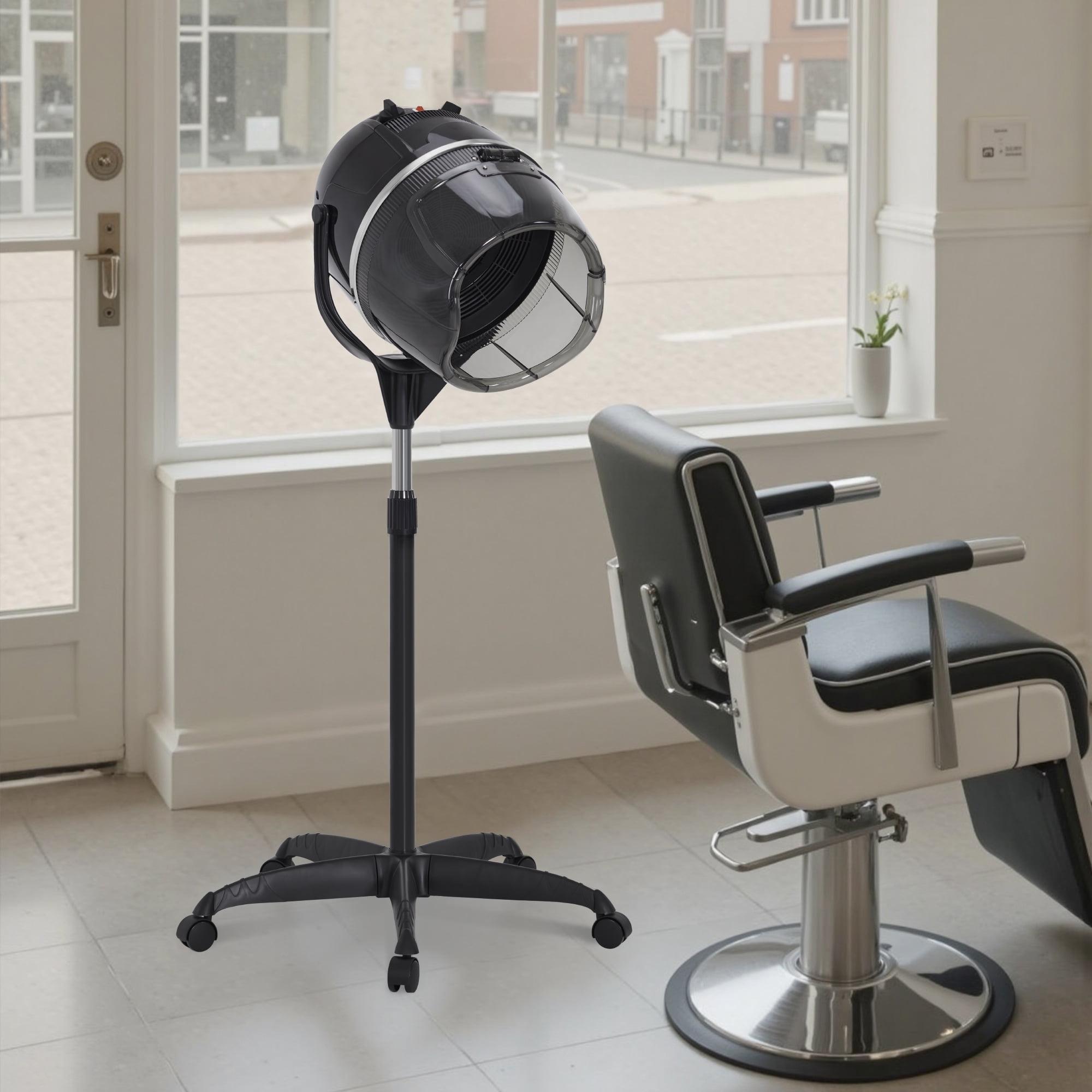 BarberPub Adjustable Bonnet Hood Hair Dryer with Wheel