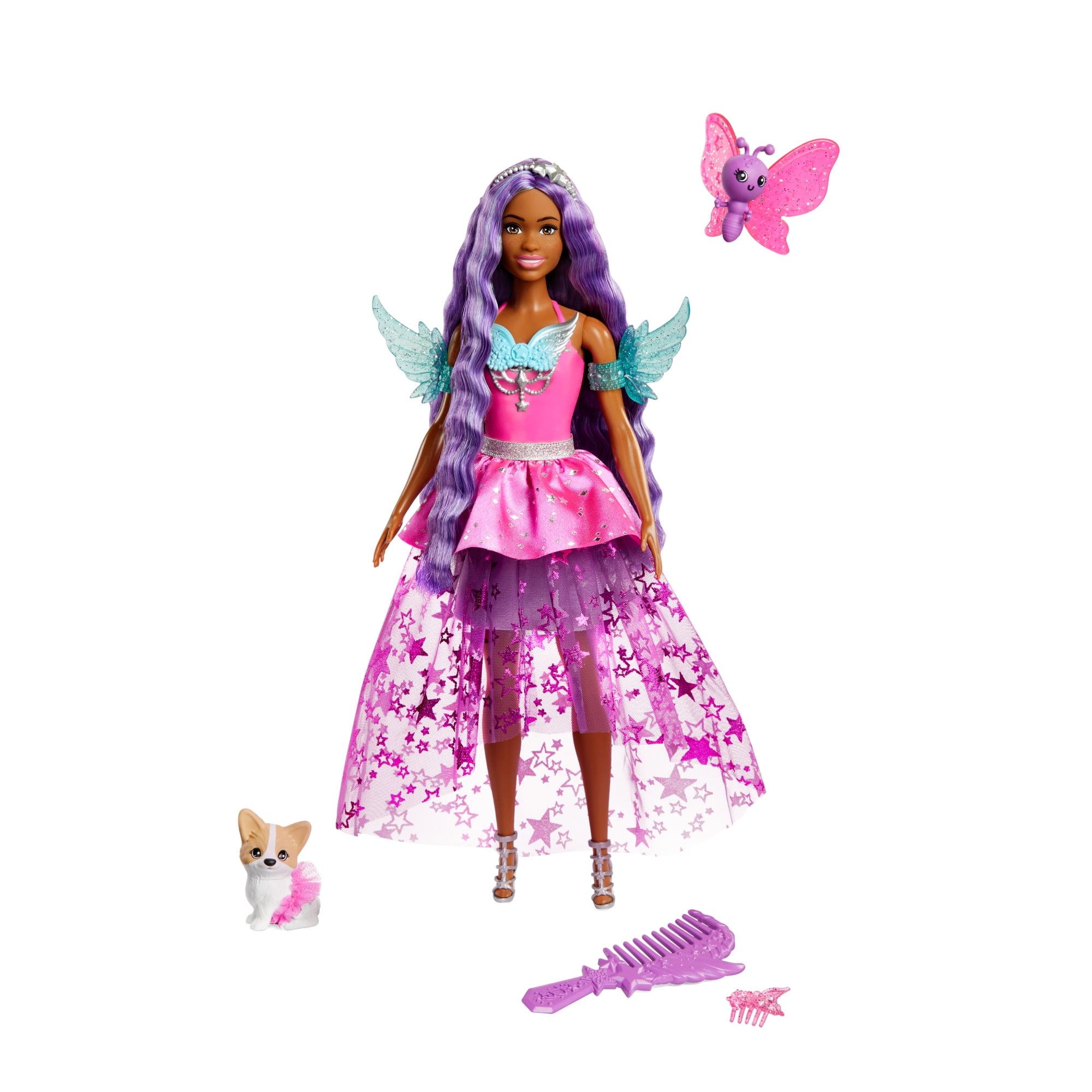 Barbie Brooklyn Doll with Purple Hair and Fantasy Pets