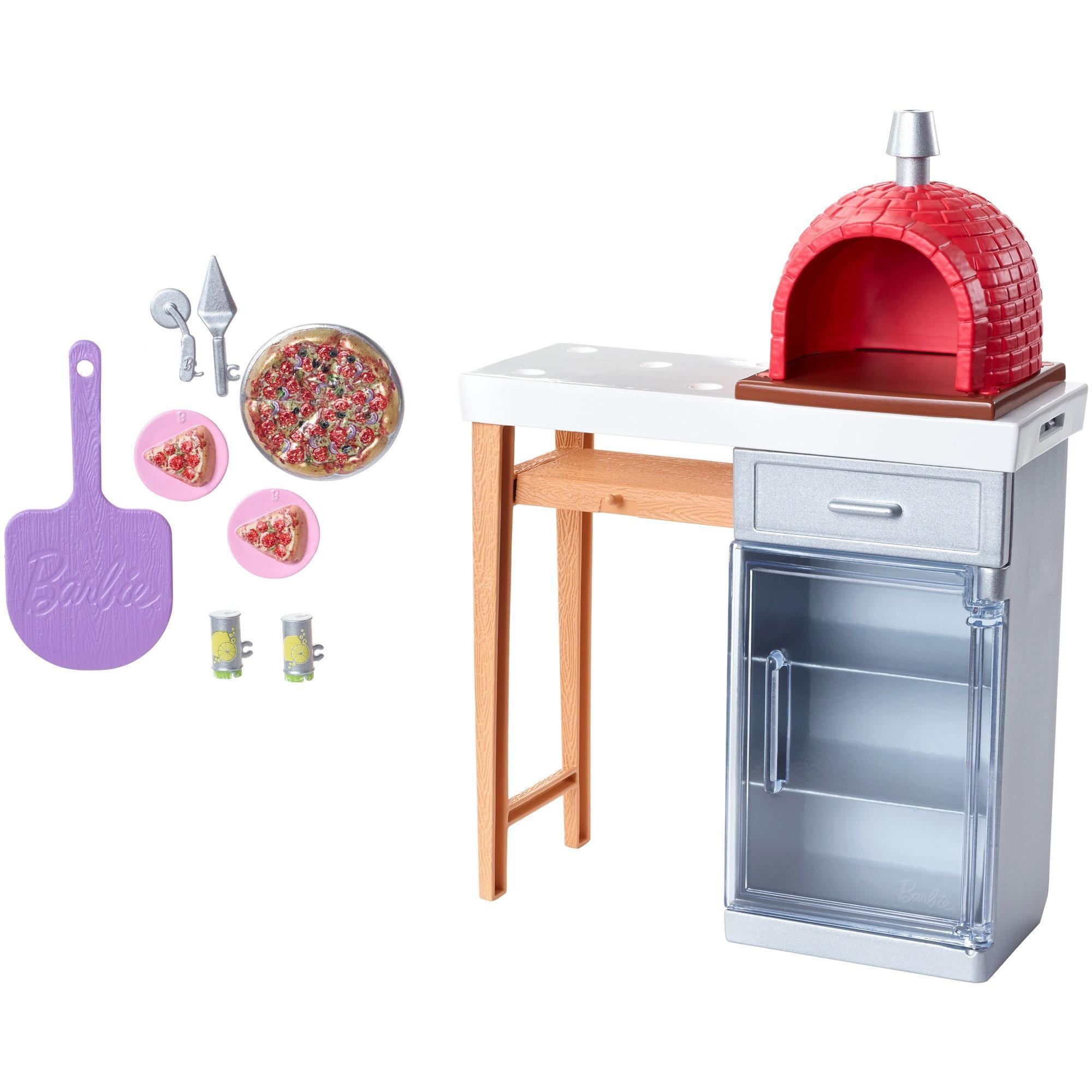 Barbie Outdoor Pizza Oven Set with Accessories