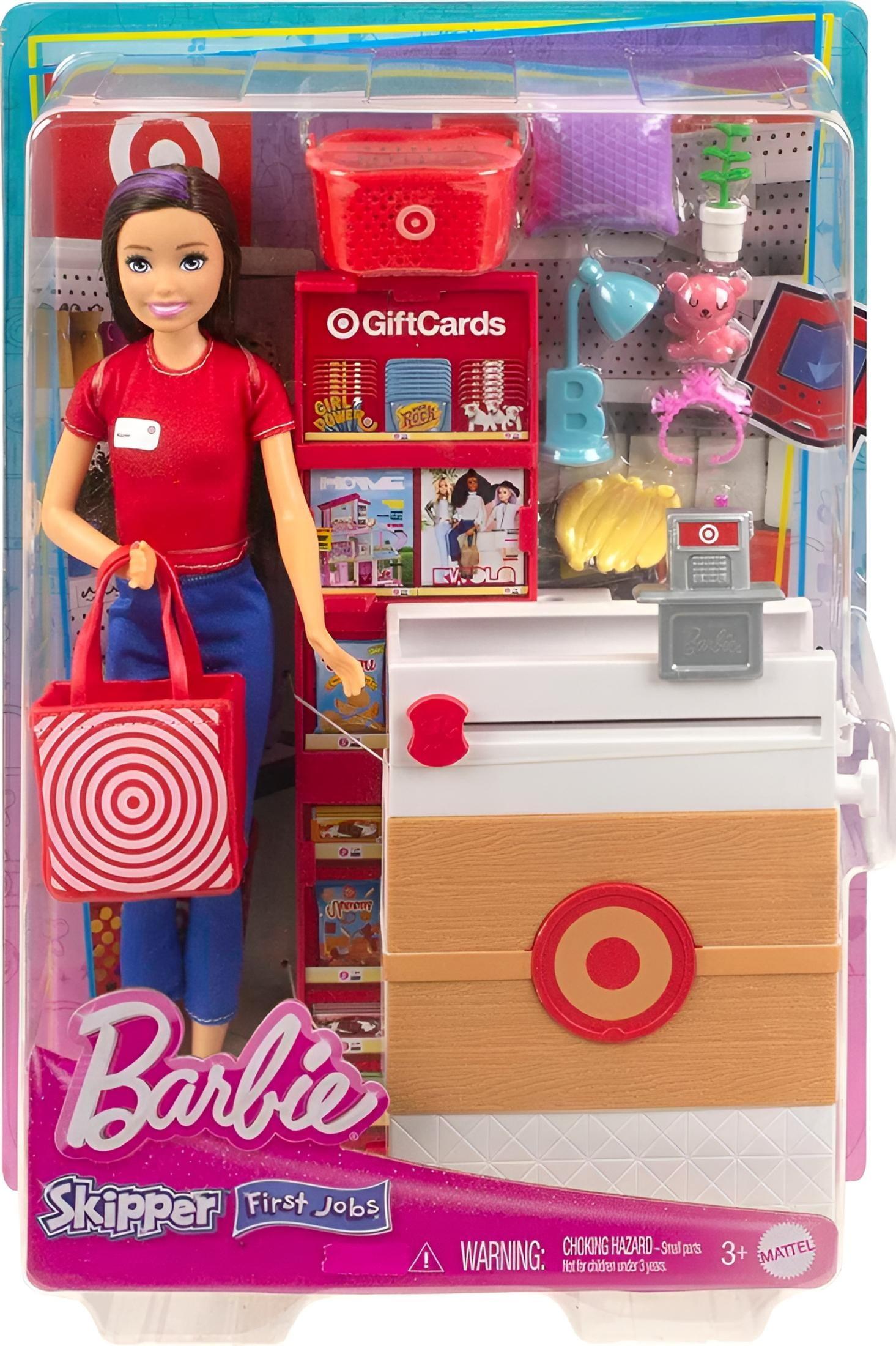 Barbie Skippers First Job Target Doll Set with Checkout Stand and Accessories