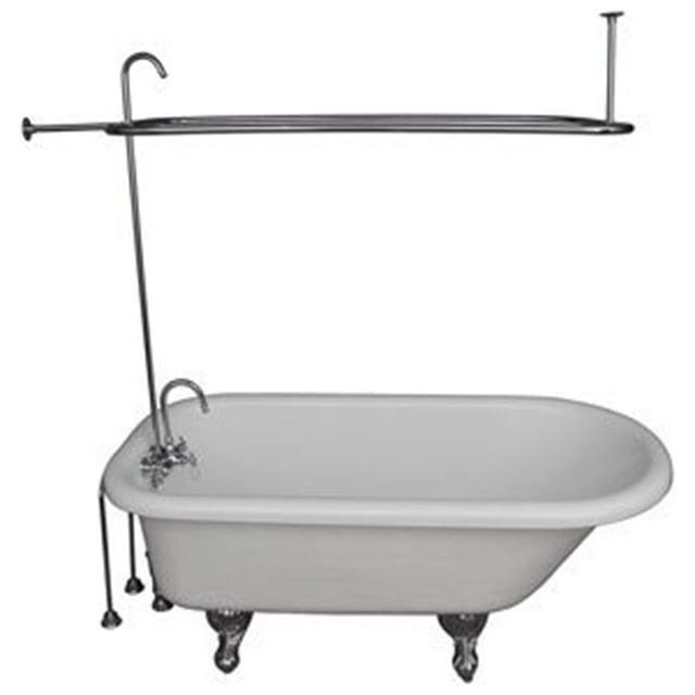 67'' x 29.5'' Freestanding Soaking Acrylic Bathtub with Faucet