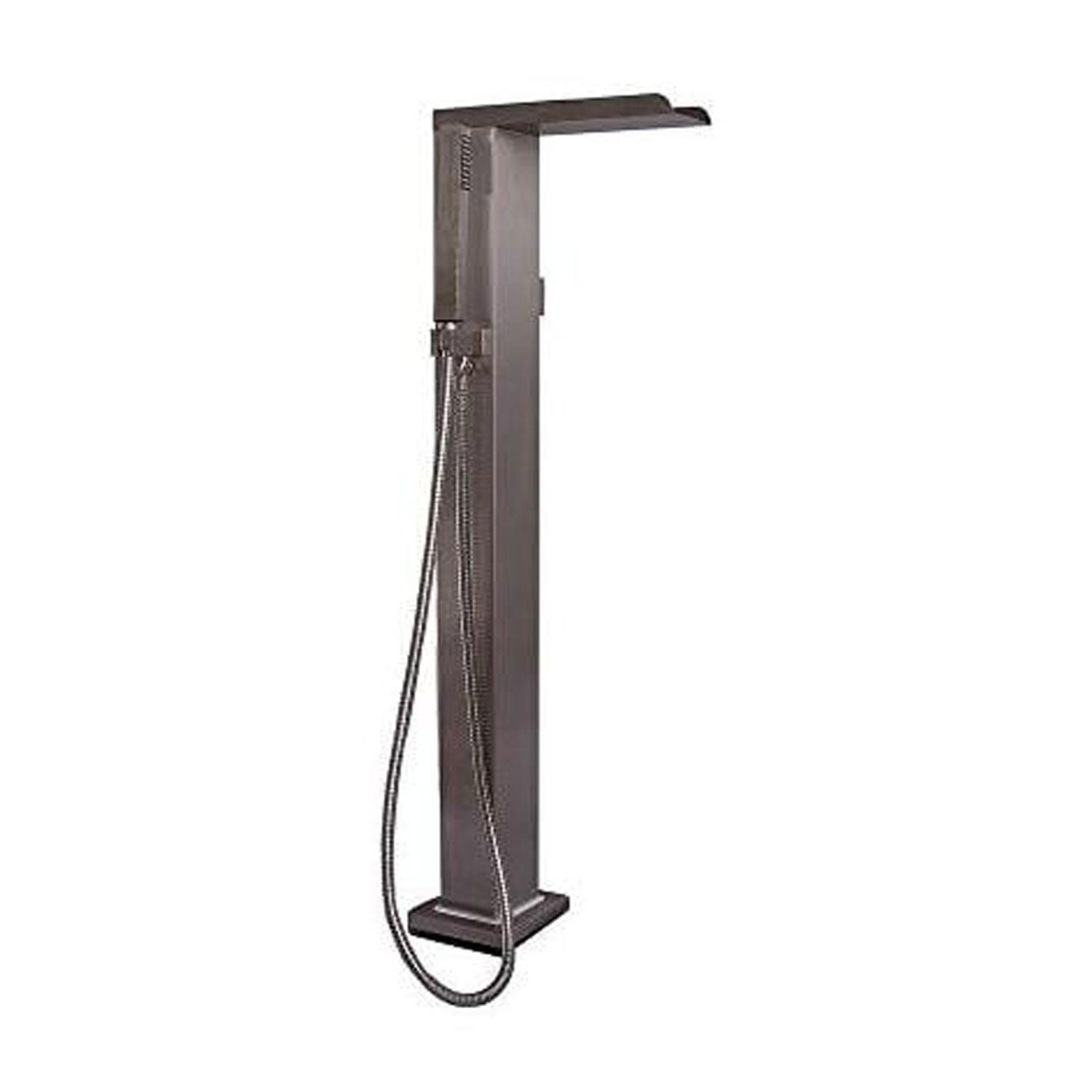 Barclay 7918-SB 1 Handle Bathroom Freestanding Tub Filler with Diverter