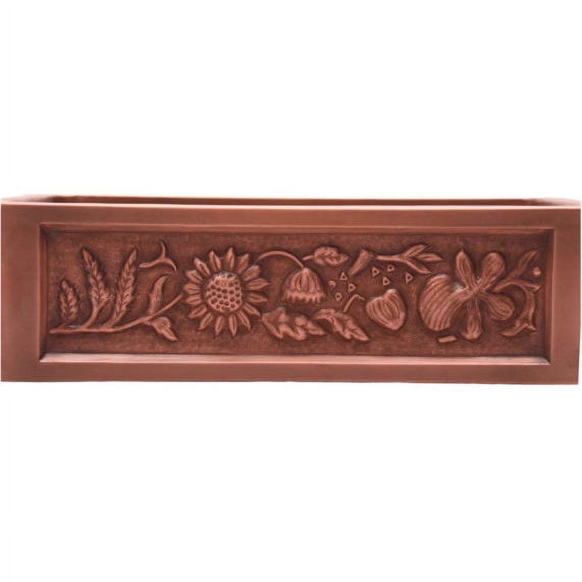 Sunflower 29.75'' L Farmhouse / Apron Single Bowl Copper Kitchen Sink