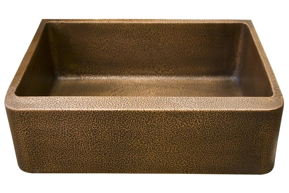 Avena 33'' Antique Copper Farmhouse Single Bowl Sink