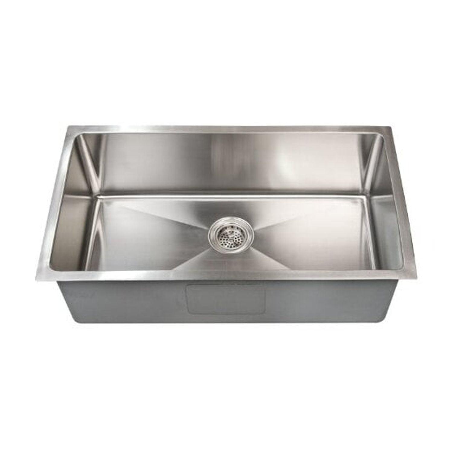 Fabyan 32'' L Undermount Single Bowl Stainless Steel Kitchen Sink