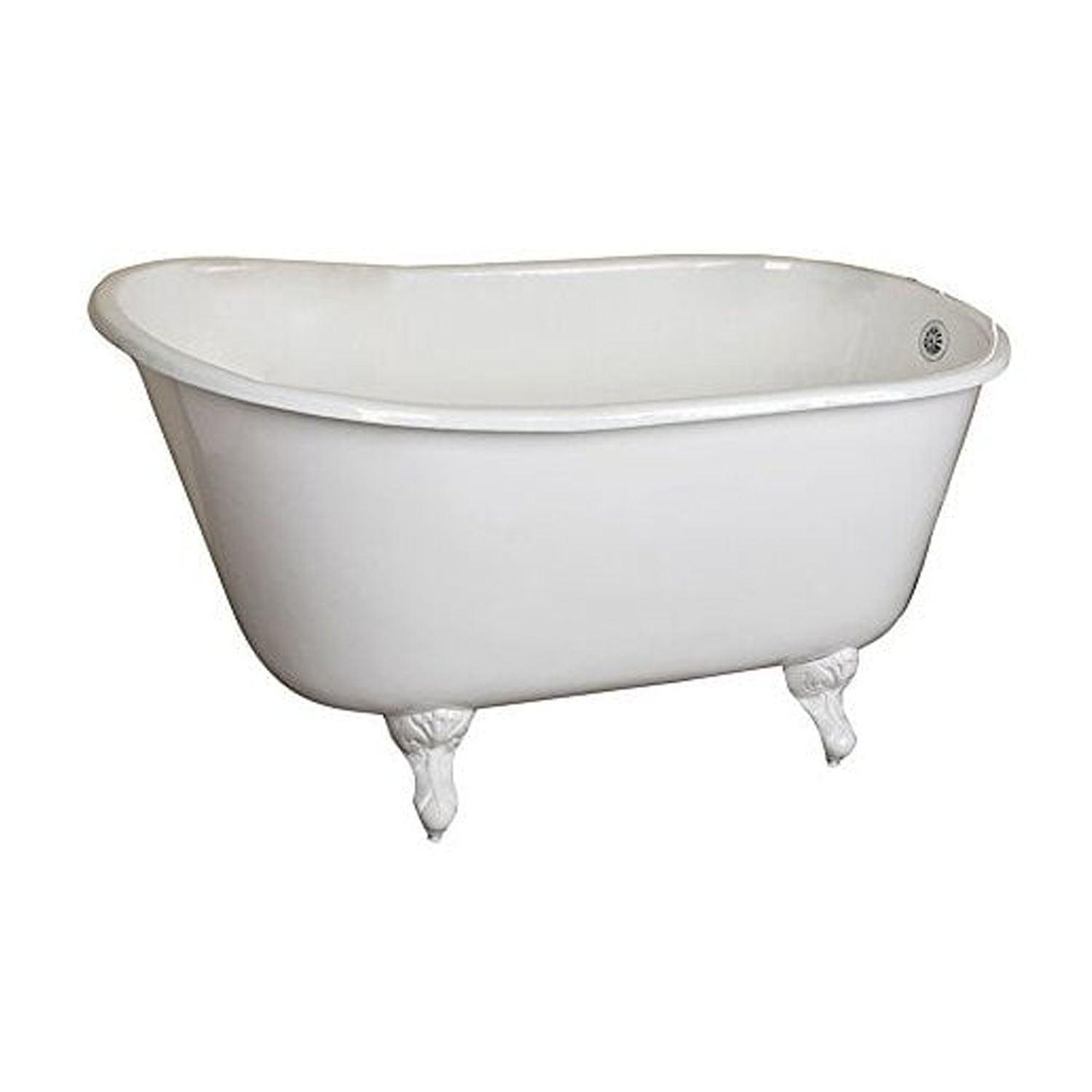 Gareth 53.25'' x 28.25'' Freestanding Soaking Cast Iron Bathtub