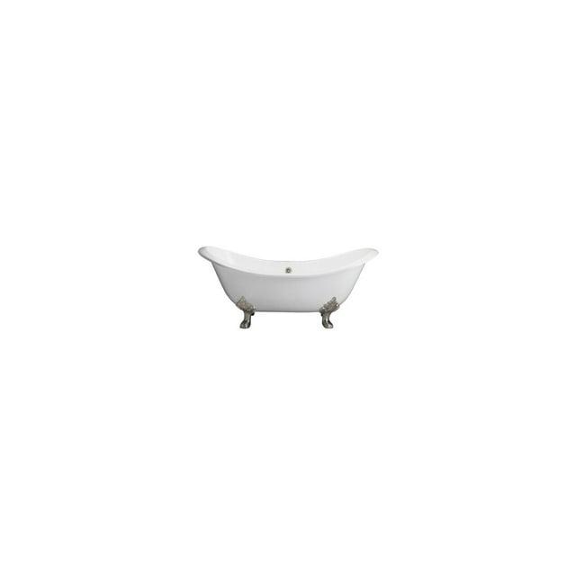 Marshall 71'' x 30.5'' Freestanding Soaking Cast Iron Bathtub