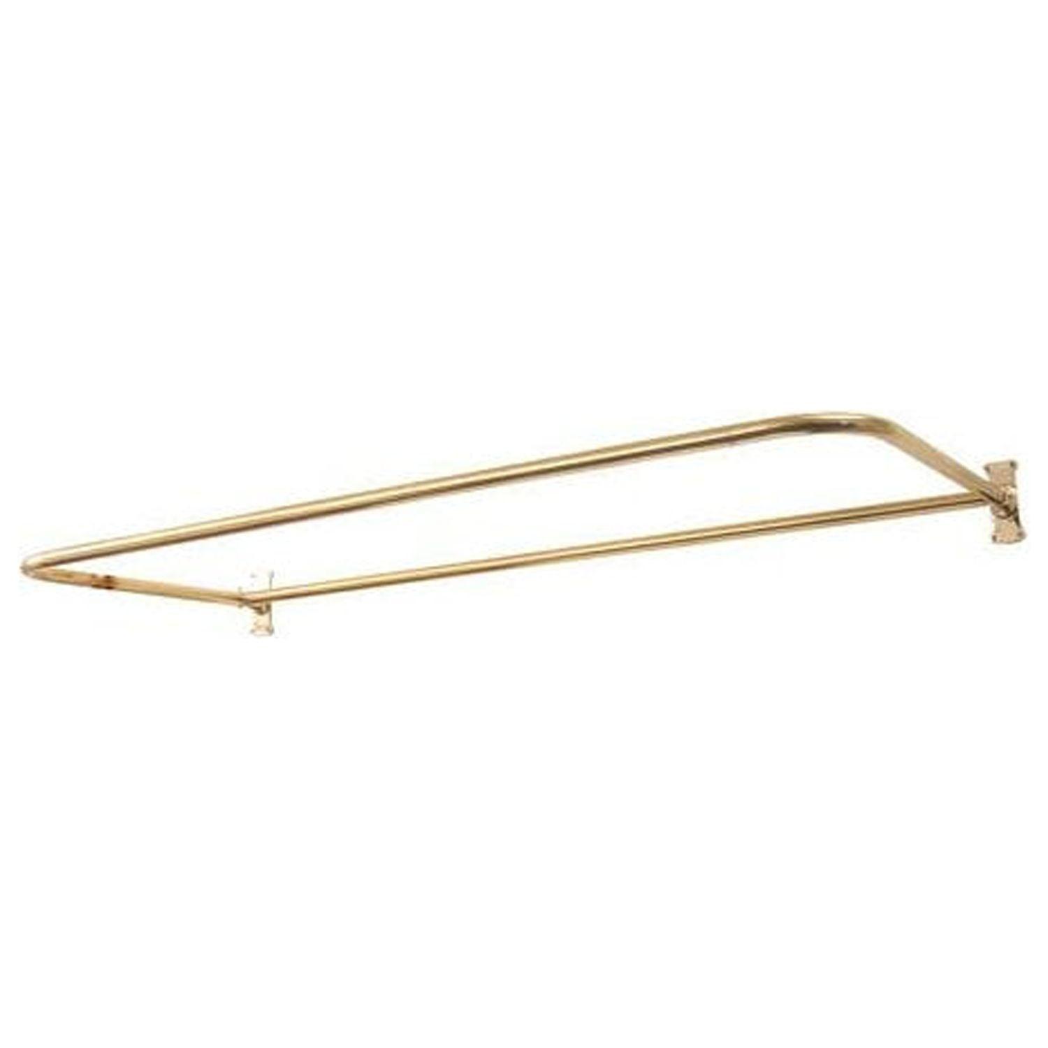 Barclay 54'' D-Shaped Fixed Shower Curtain Rod