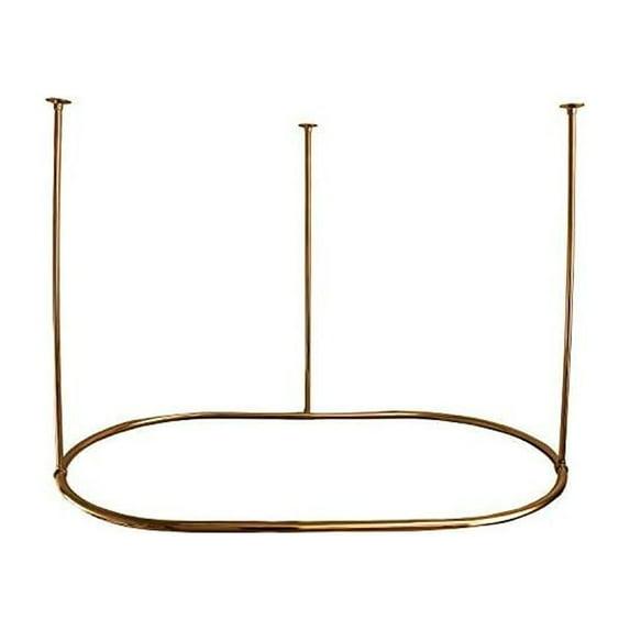 48'' Oval Shaped Fixed Shower Curtain Rod