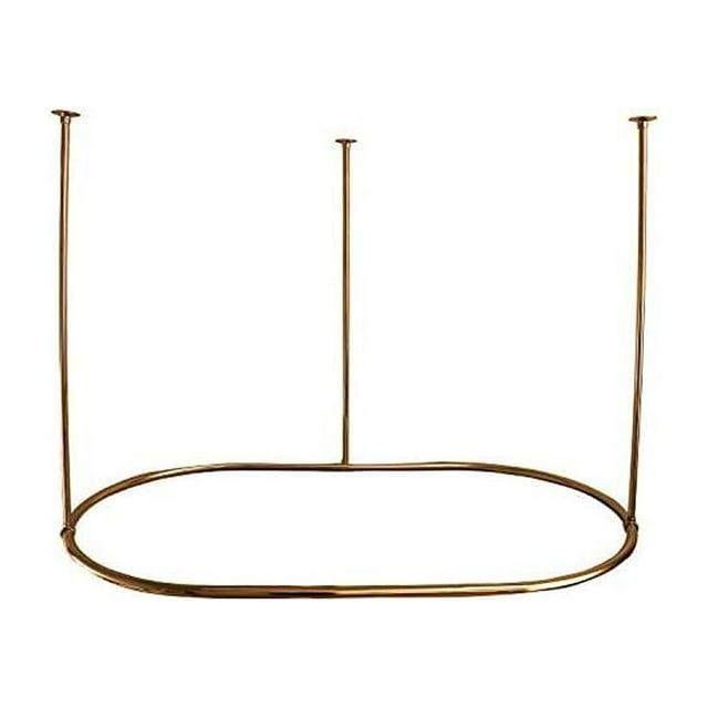 48'' Oval Shaped Fixed Shower Curtain Rod