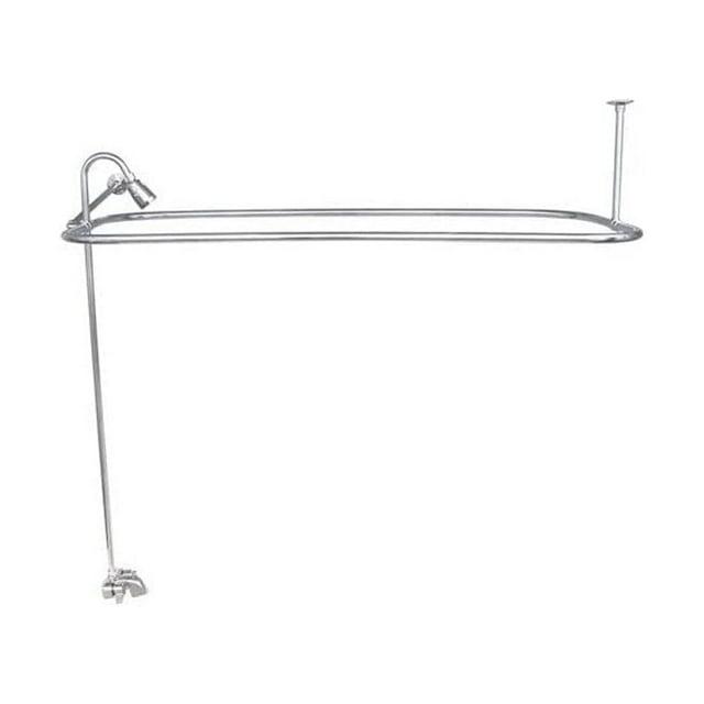 2 Handle Bathroom Clawfoot Tub Faucet with Diverter