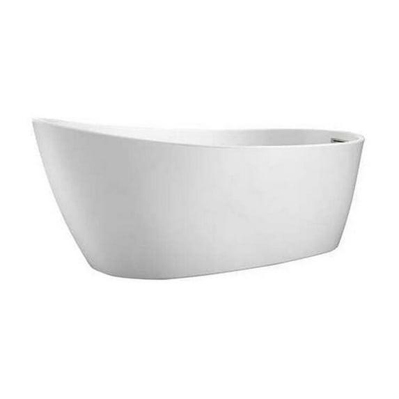 Lorenzo 60'' x 27.5'' Freestanding Soaking Acrylic Bathtub