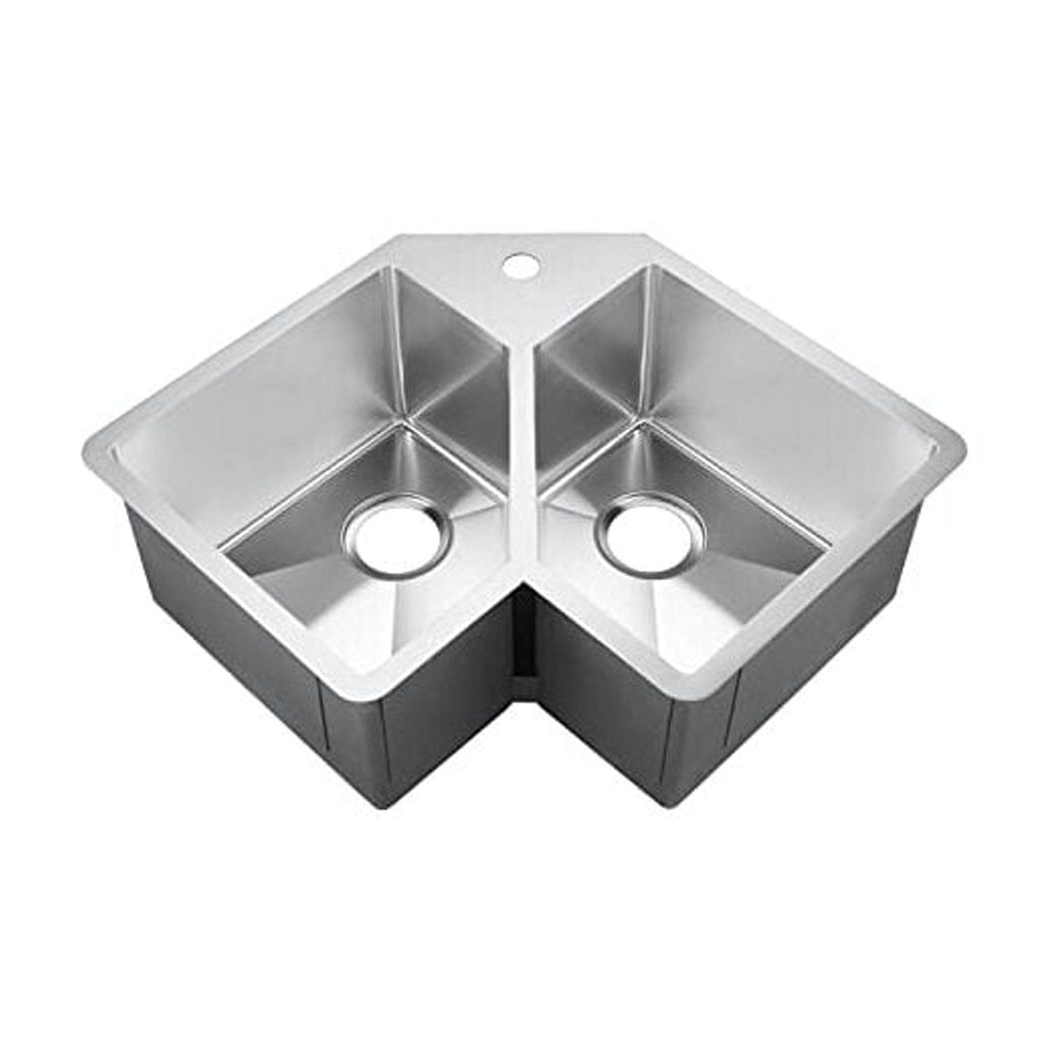 Barclay KSSDB2540-SS Montague 32.75'' L Undermount Double Bowl Stainless Steel Kitchen Sink