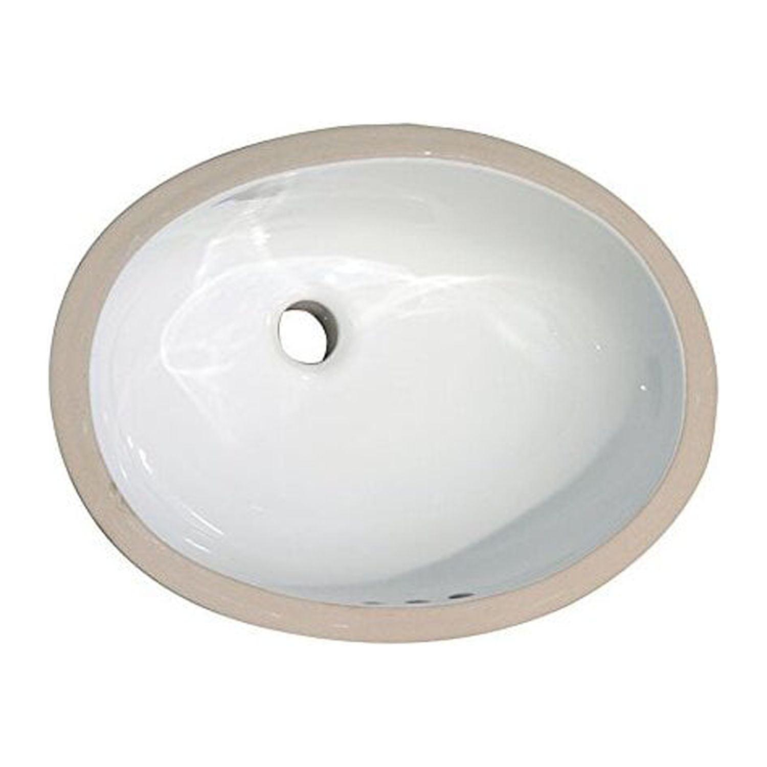 Barclay Rosa 500 16.38'' Vitreous China Oval Bathroom Sink with Overflow