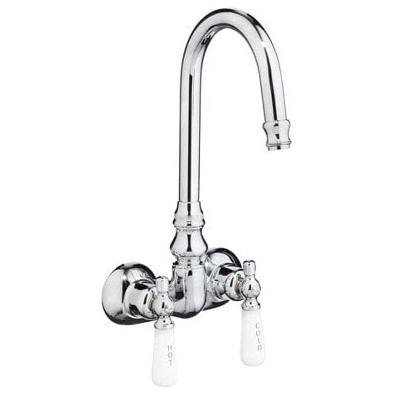 Polished Nickel Wall Mounted Traditional Brass Faucet