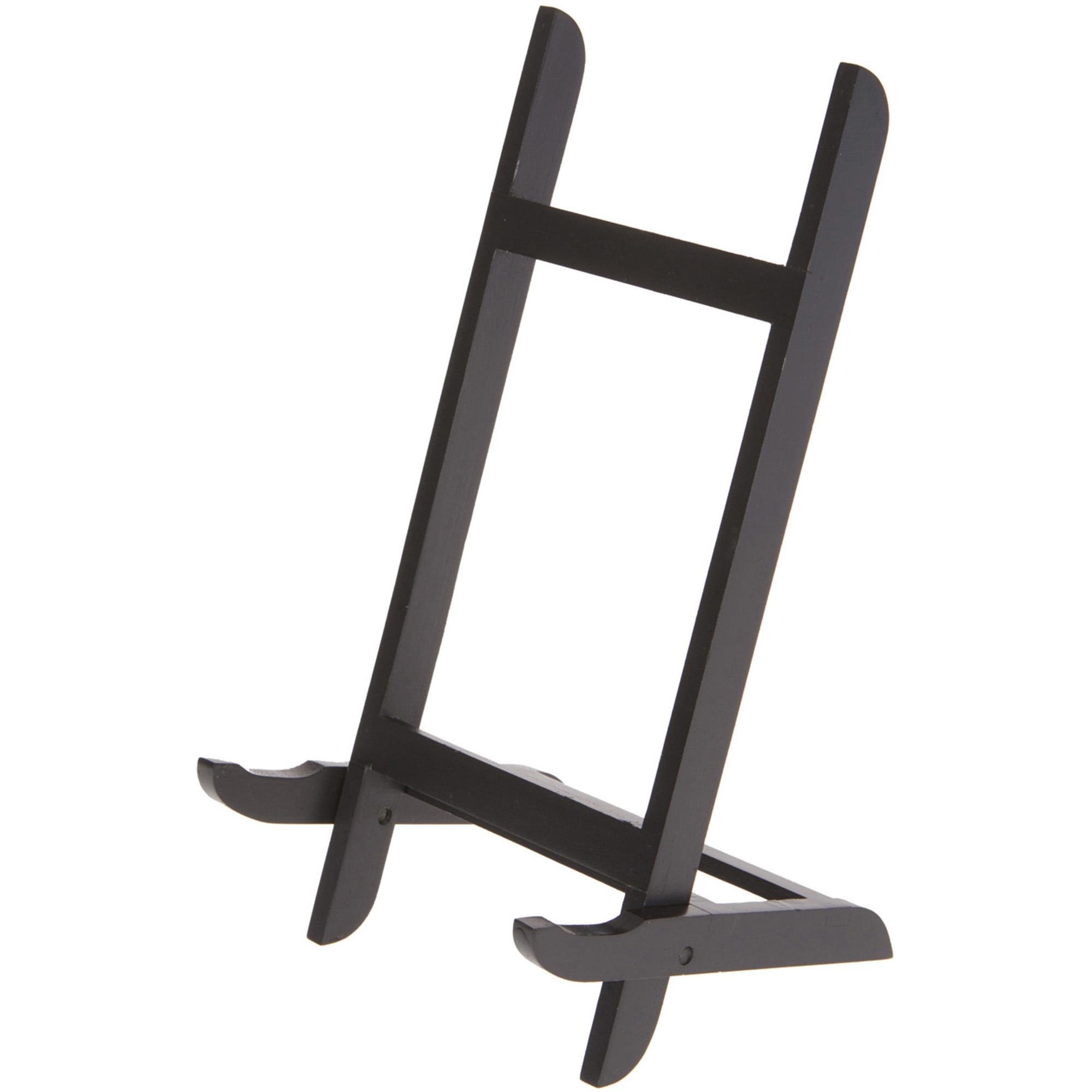Bard's Folding Black Wood Easel Stand, 11.5" H x 5" W x 5" D, Pack of 2