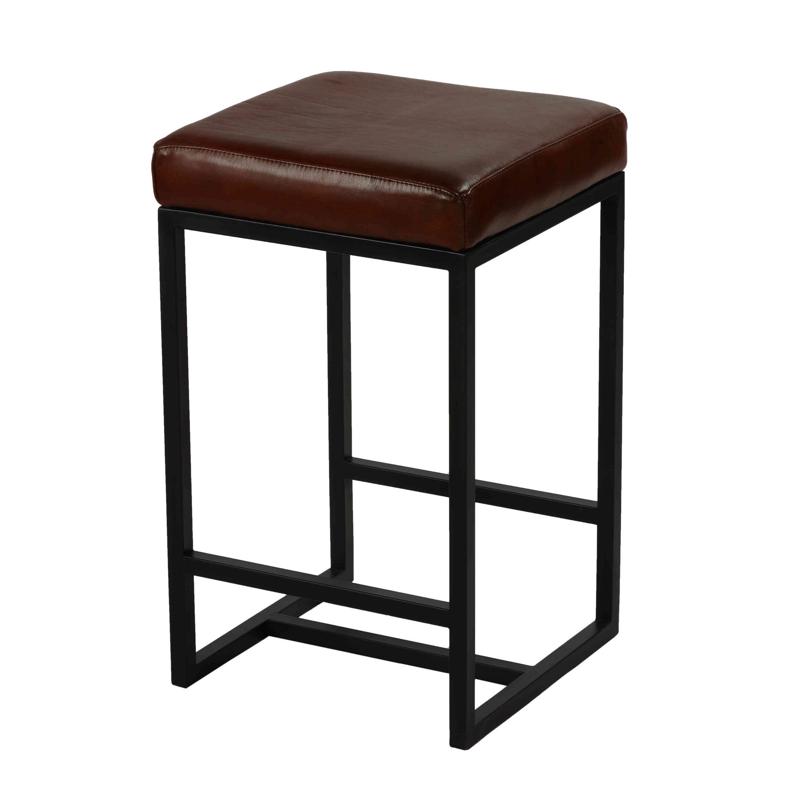 Beija Upholstered Counter Stool with Metal Frame