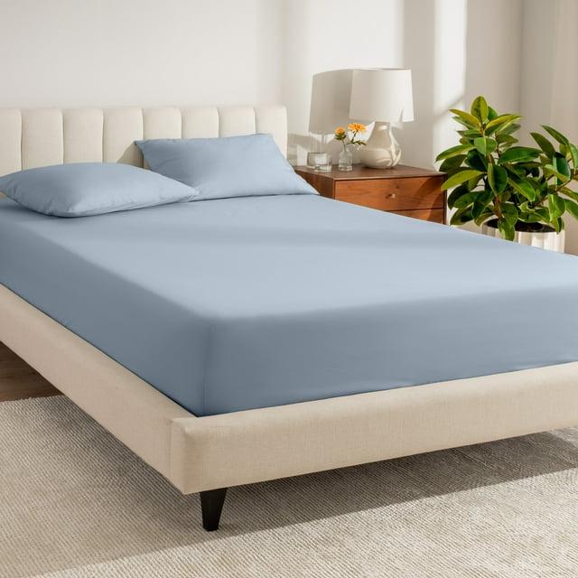 Bare Home 260 Thread Count Organic Cotton Percale Fitted Sheet