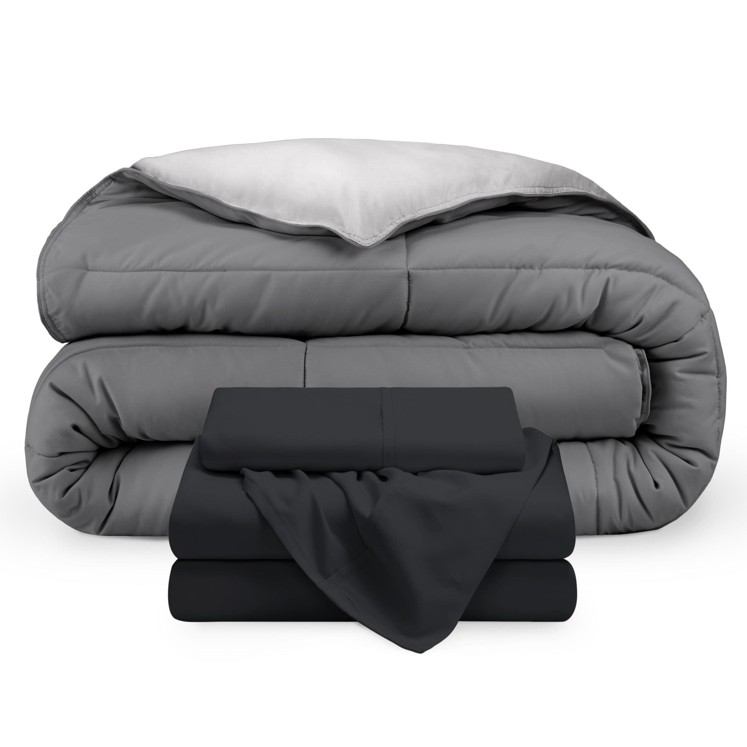 Bare Home 1800 Premium Microfiber Reversible Bed-In-A-Bag
