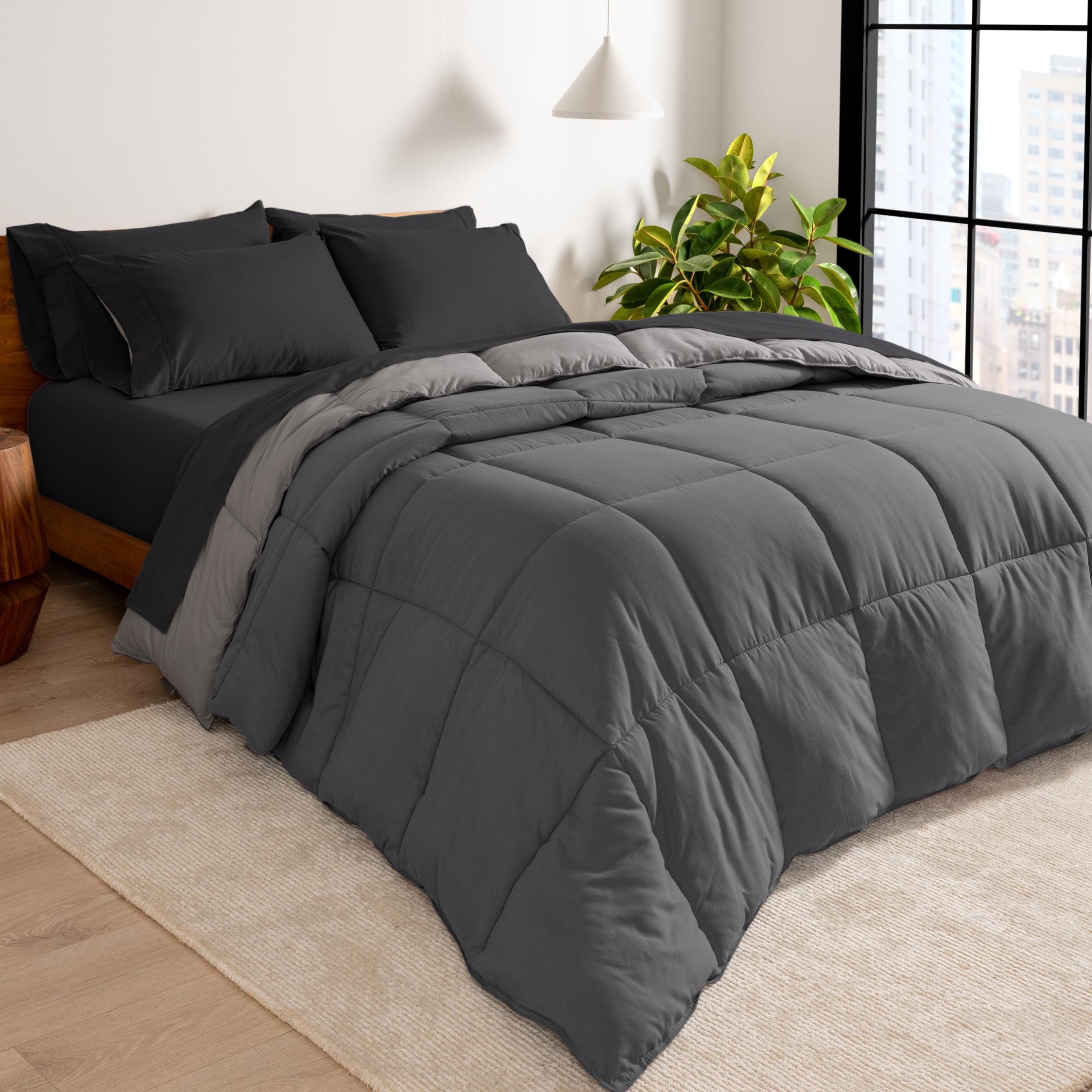 Bare Home 1800 Premium Microfiber Reversible Bed-In-A-Bag