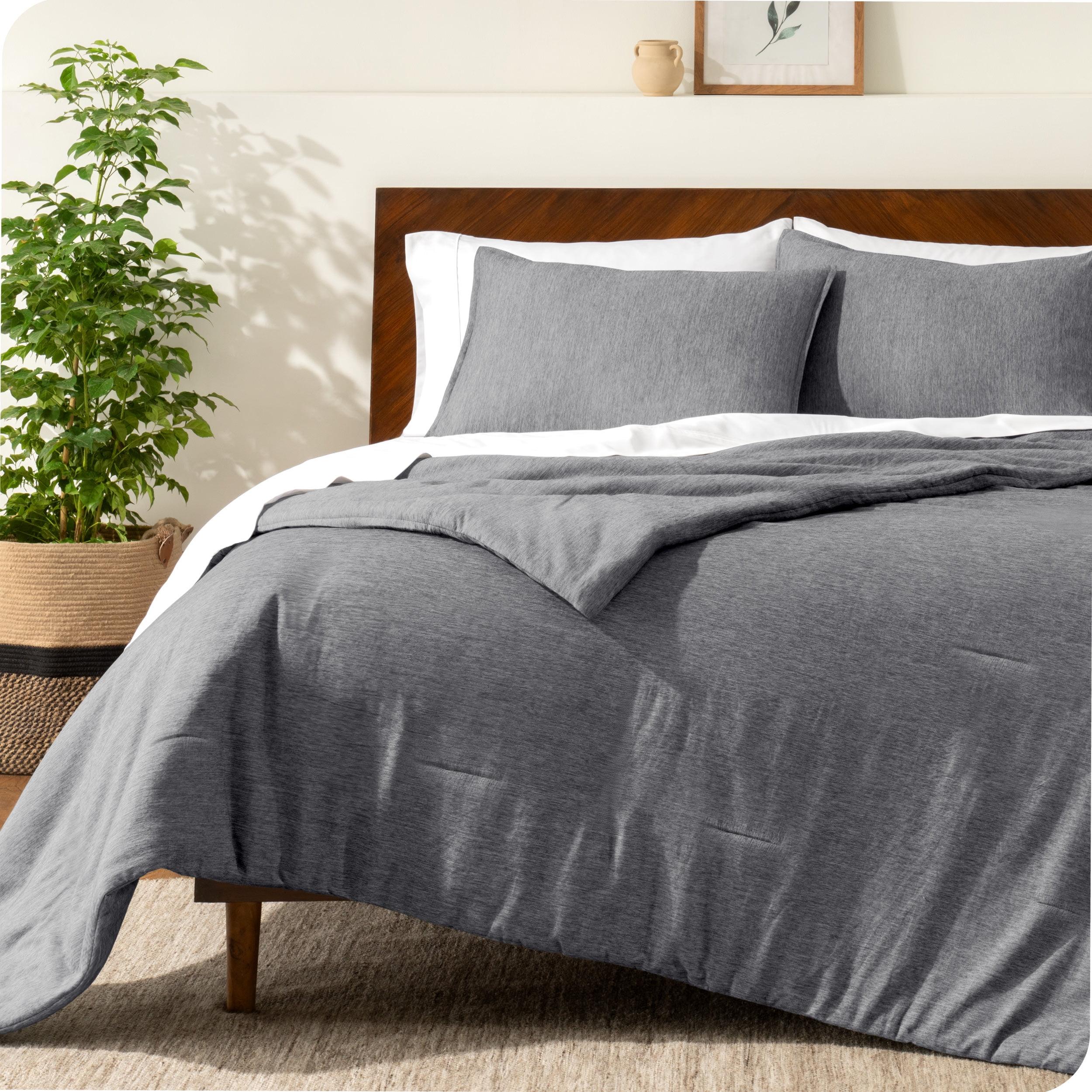 Bare Home Bare Home Heathered Comforter Set - Ultra-Soft - Goose Down Alternative - All Season Warmth