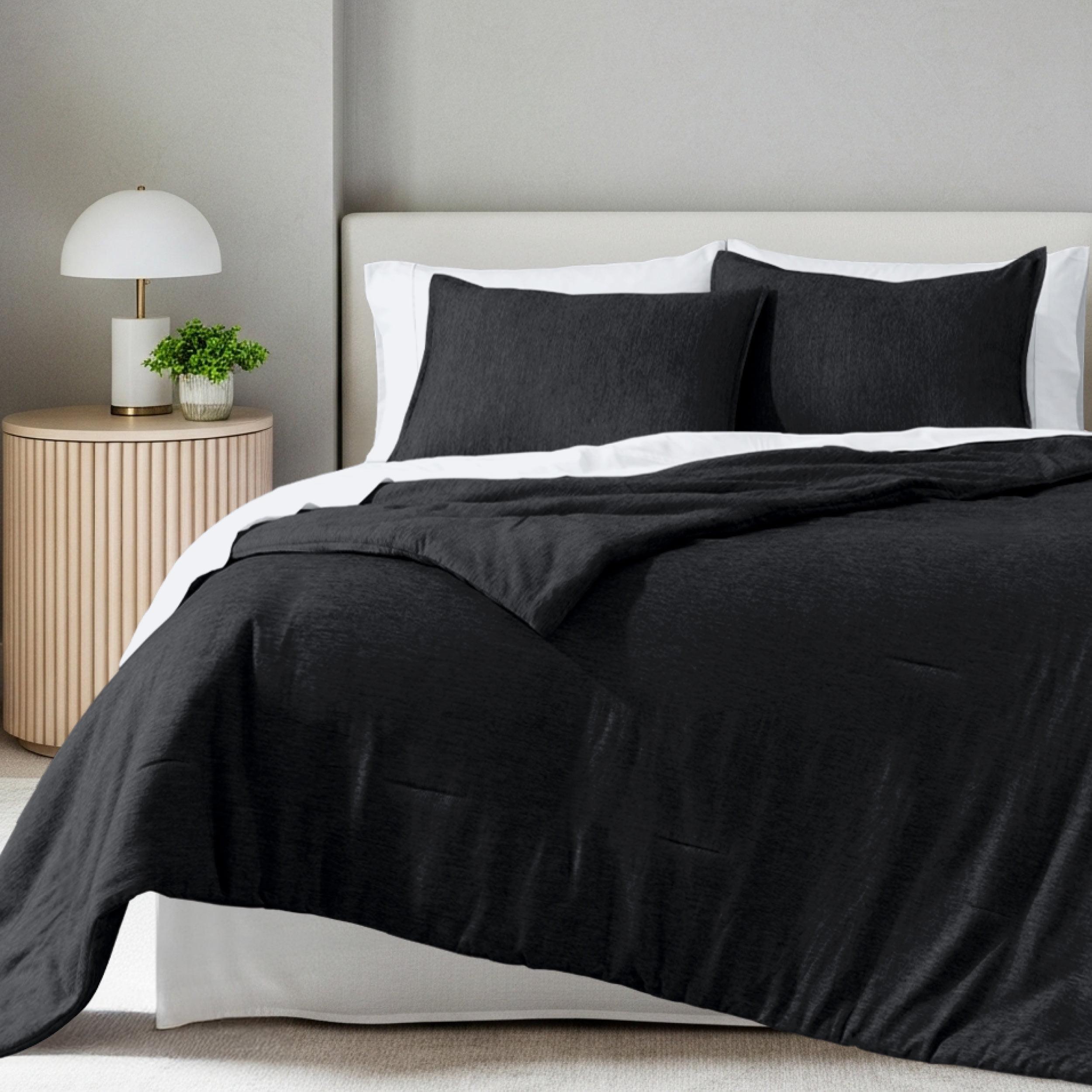 Bare Home Heathered Comforter Set - Ultra-Soft - Goose Down Alternative - All Season Warmth & Reviews | Wayfair