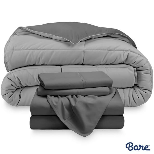 Bare Home 1800 Premium Microfiber Reversible Bed-In-A-Bag