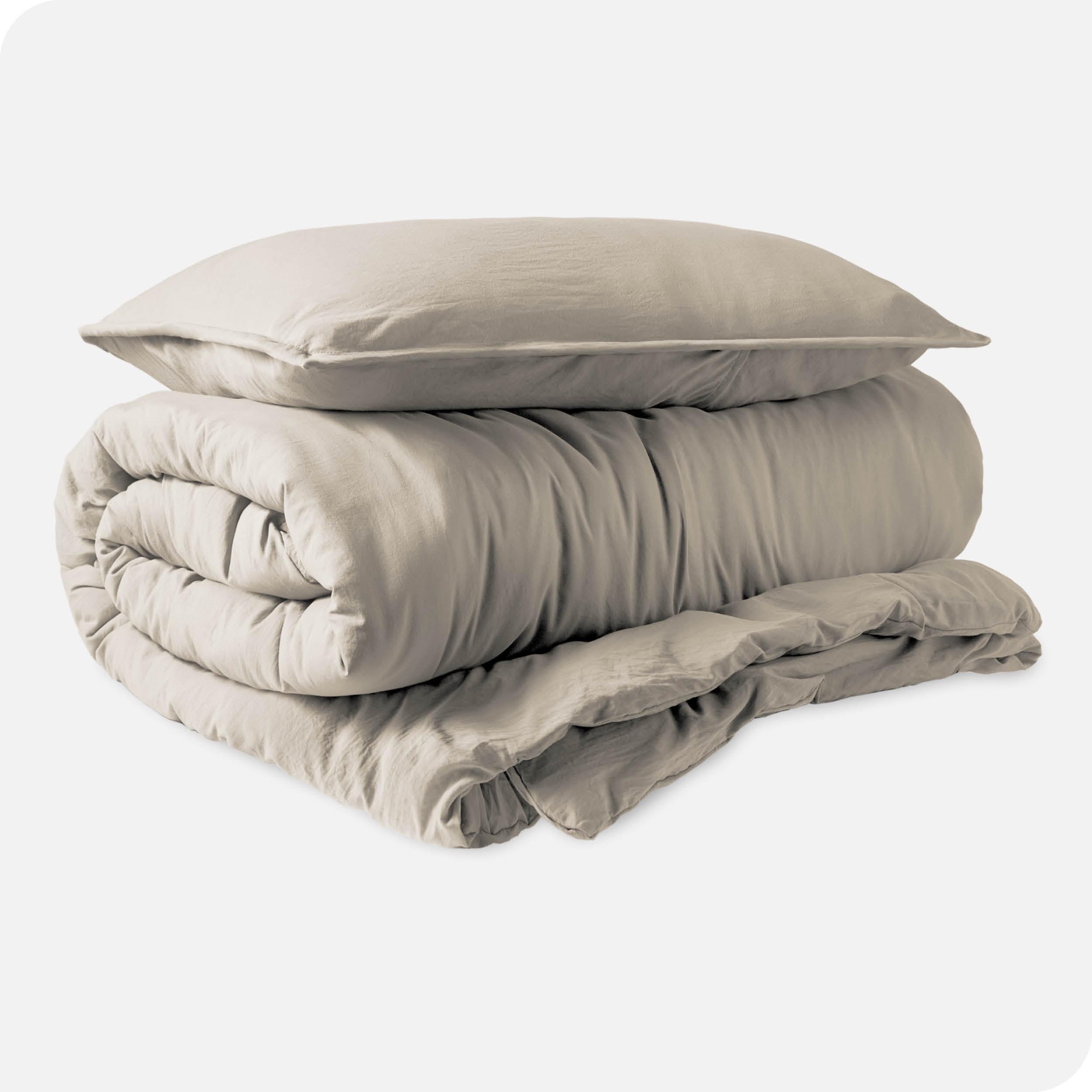 Bare Home Washed Microfiber Duvet Cover Set