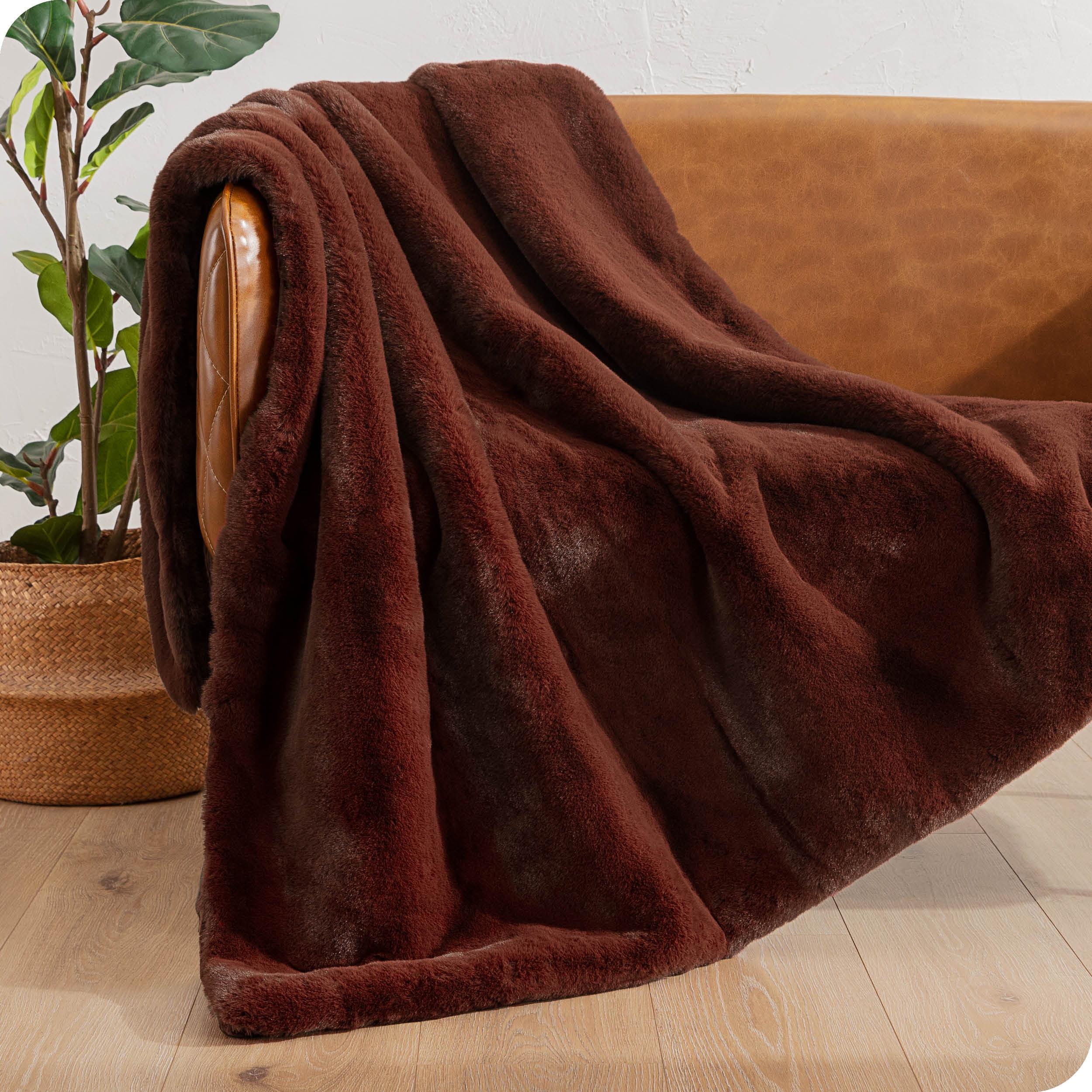 Faux Fur Blanket by Bare Home