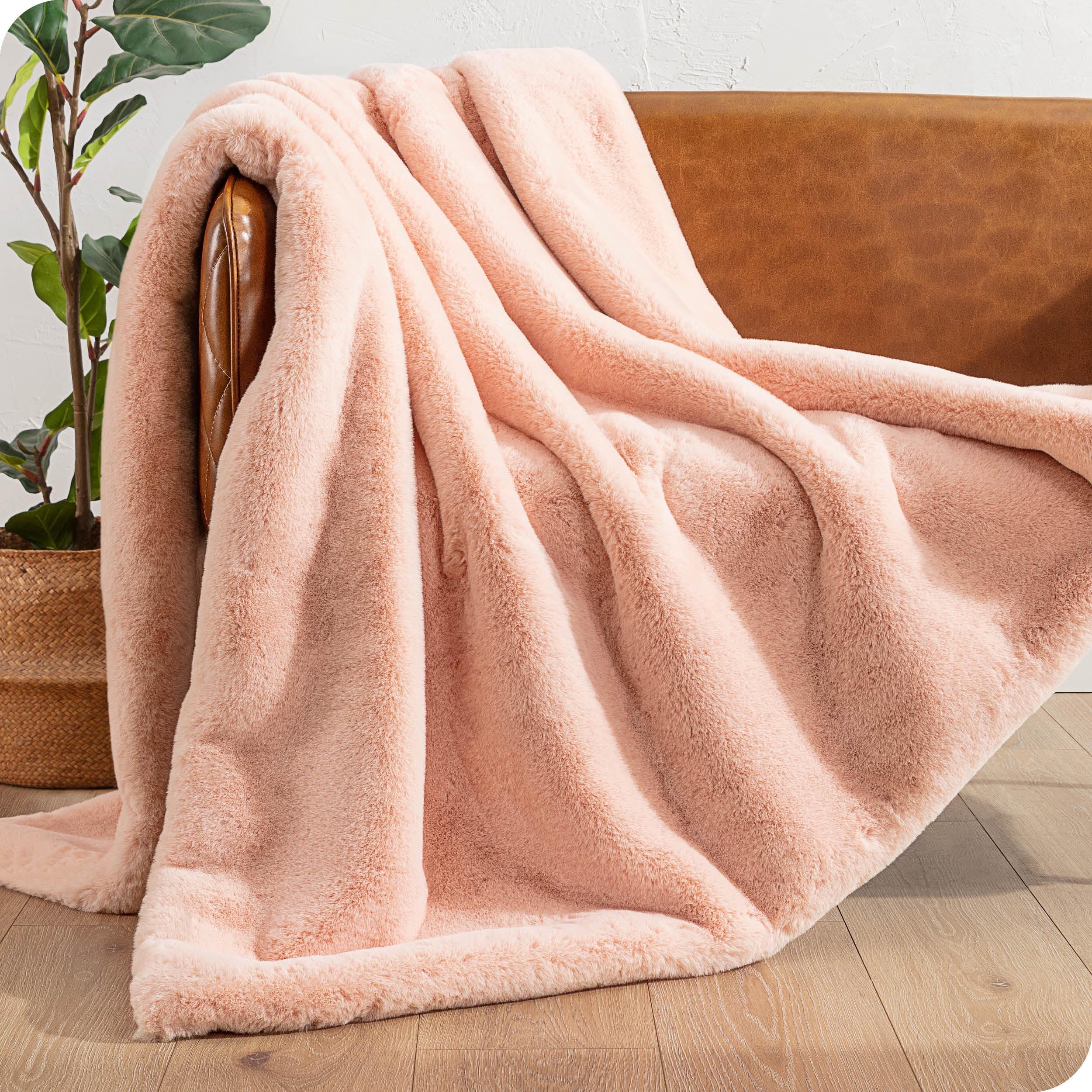 Faux Fur Blanket by Bare Home