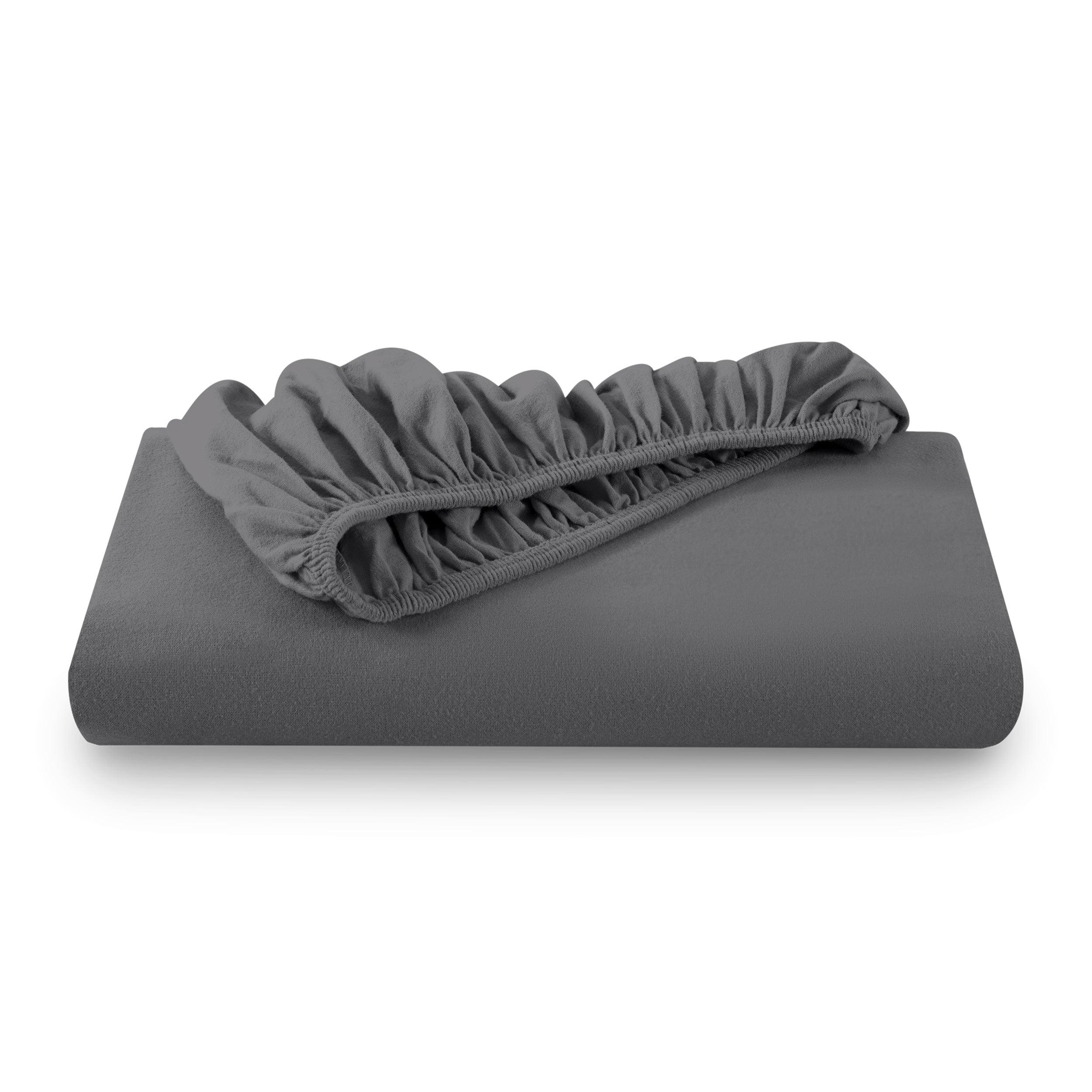 Bare Home Flannel Machine Woven Fitted Sheet