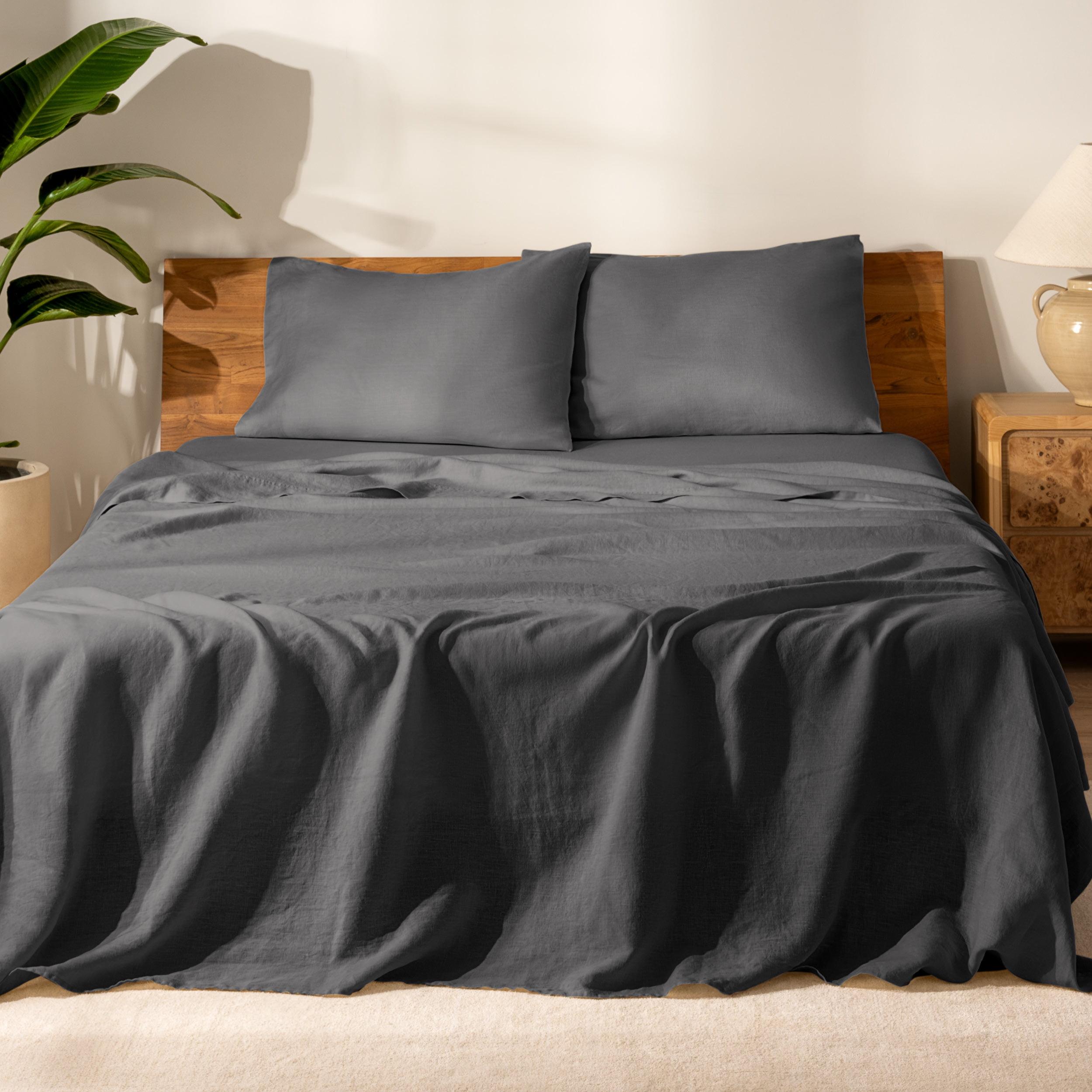 Bare Home 100% Linen Sheet Set