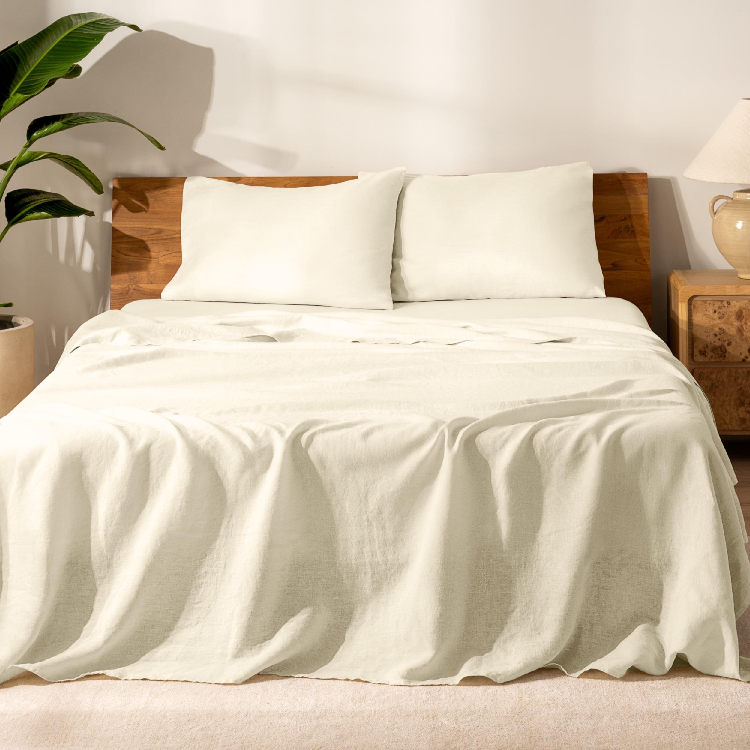 Bare Home 100% Linen Sheet Set