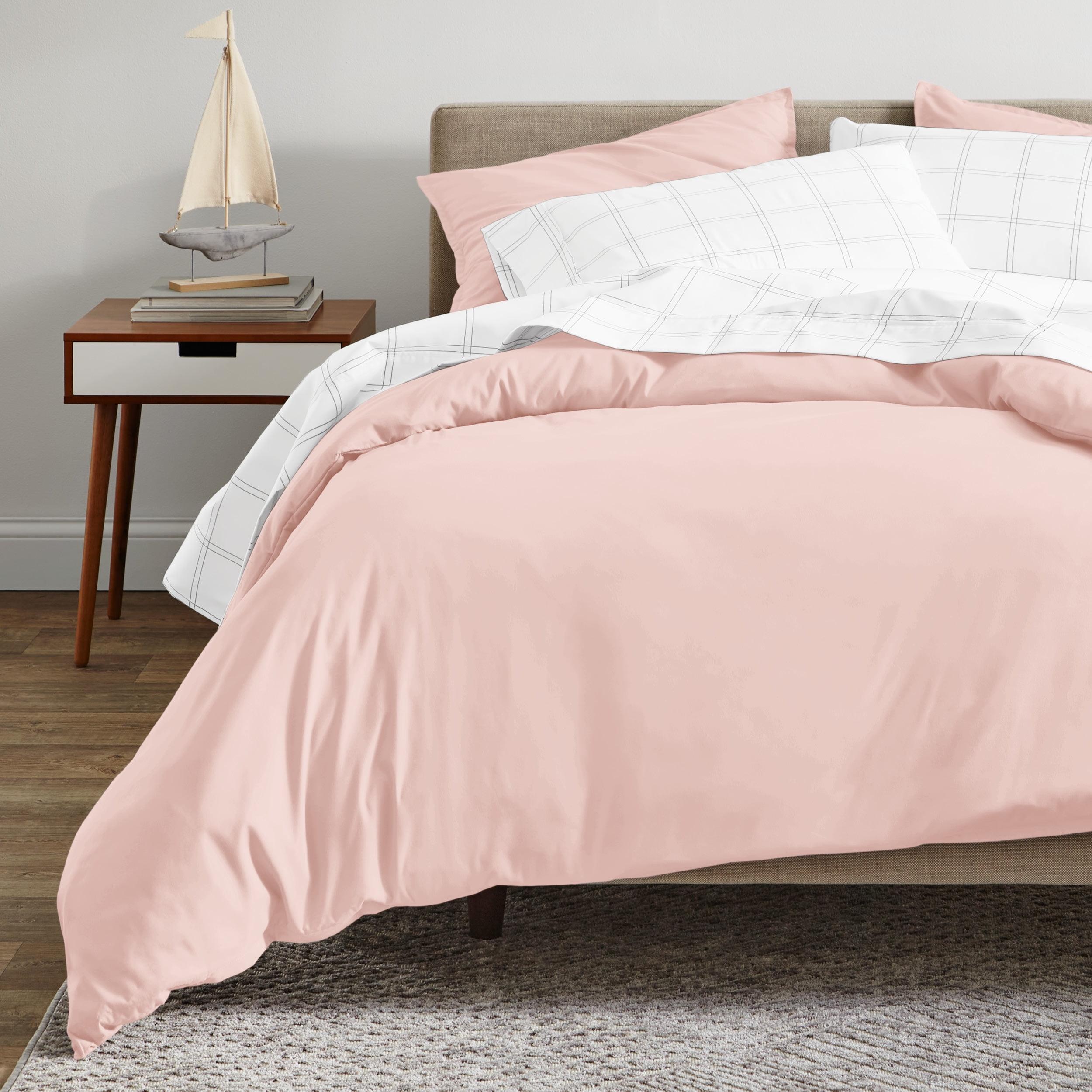 Dusty Pink Organic Cotton Full/Queen Duvet Cover Set