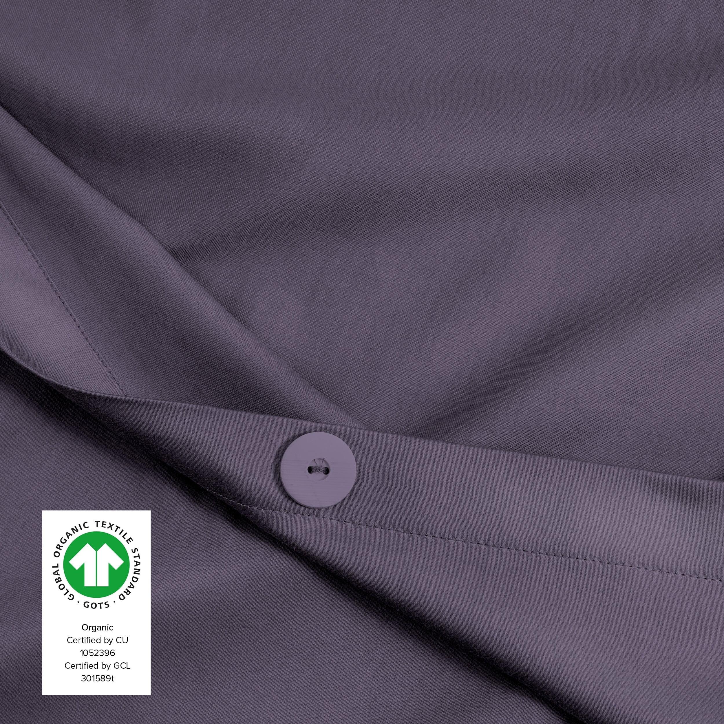 400 Thread Count Organic Cotton Sateen Duvet Cover Set